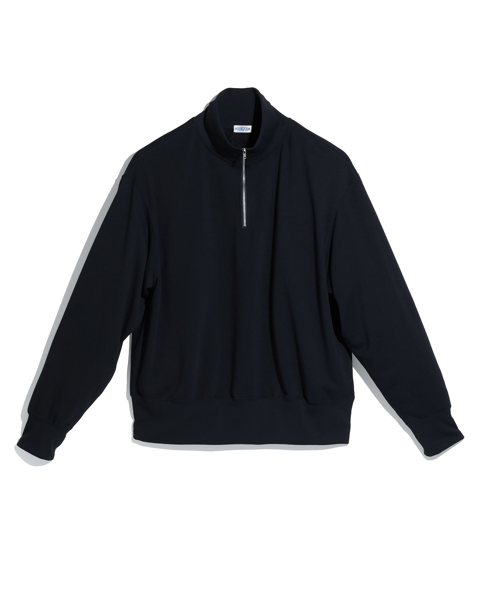 POLYESTER HALF ZIP LONG SLEEVE SHIRT(ポリエステルハーフジップロングスリーブシャツ)|FOUNDOUR(ファウンダ)ONLINE STORE