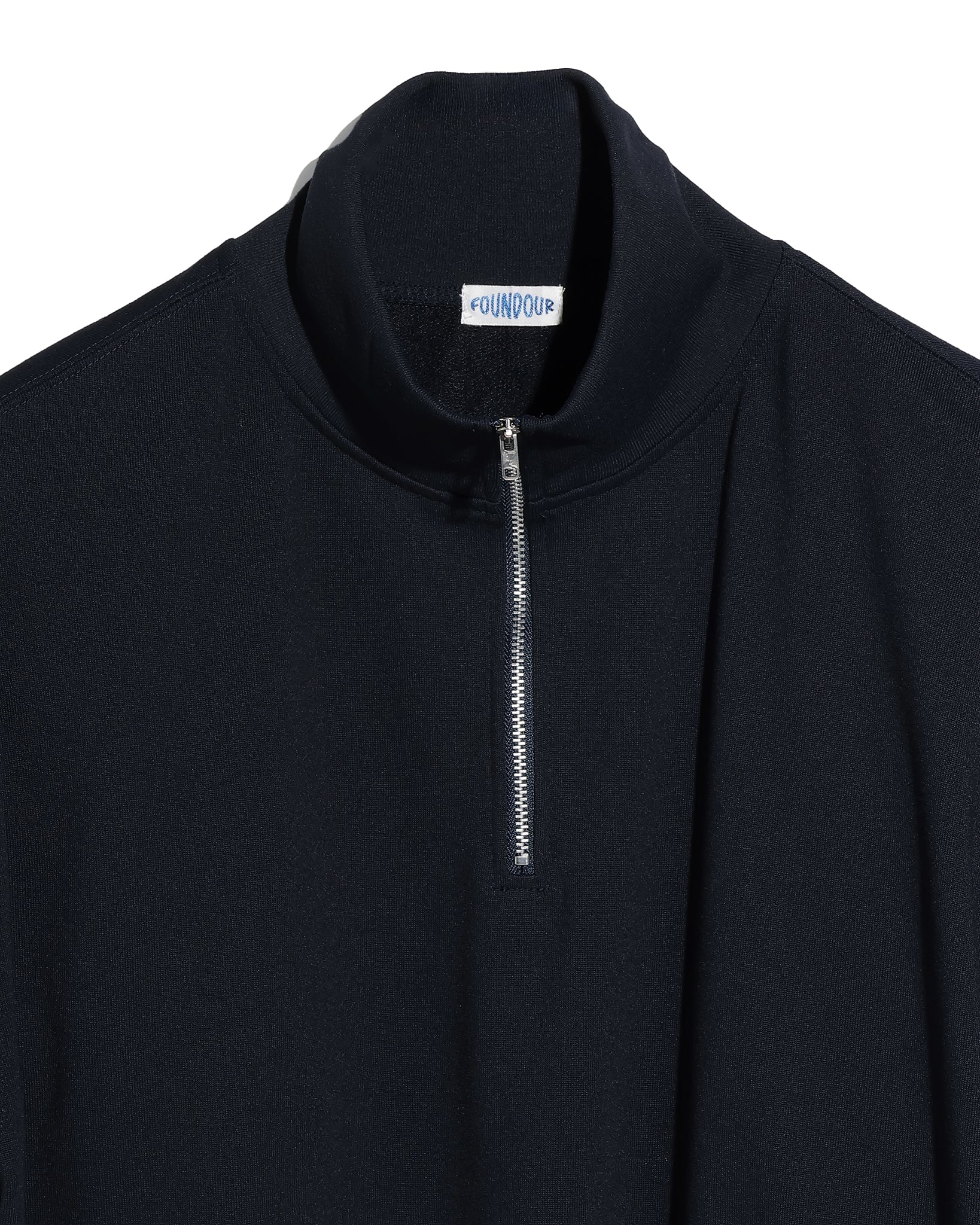 POLYESTER HALF ZIP LONG SLEEVE SHIRT(ポリエステルハーフジップロングスリーブシャツ)|FOUNDOUR(ファウンダ)ONLINE STORE