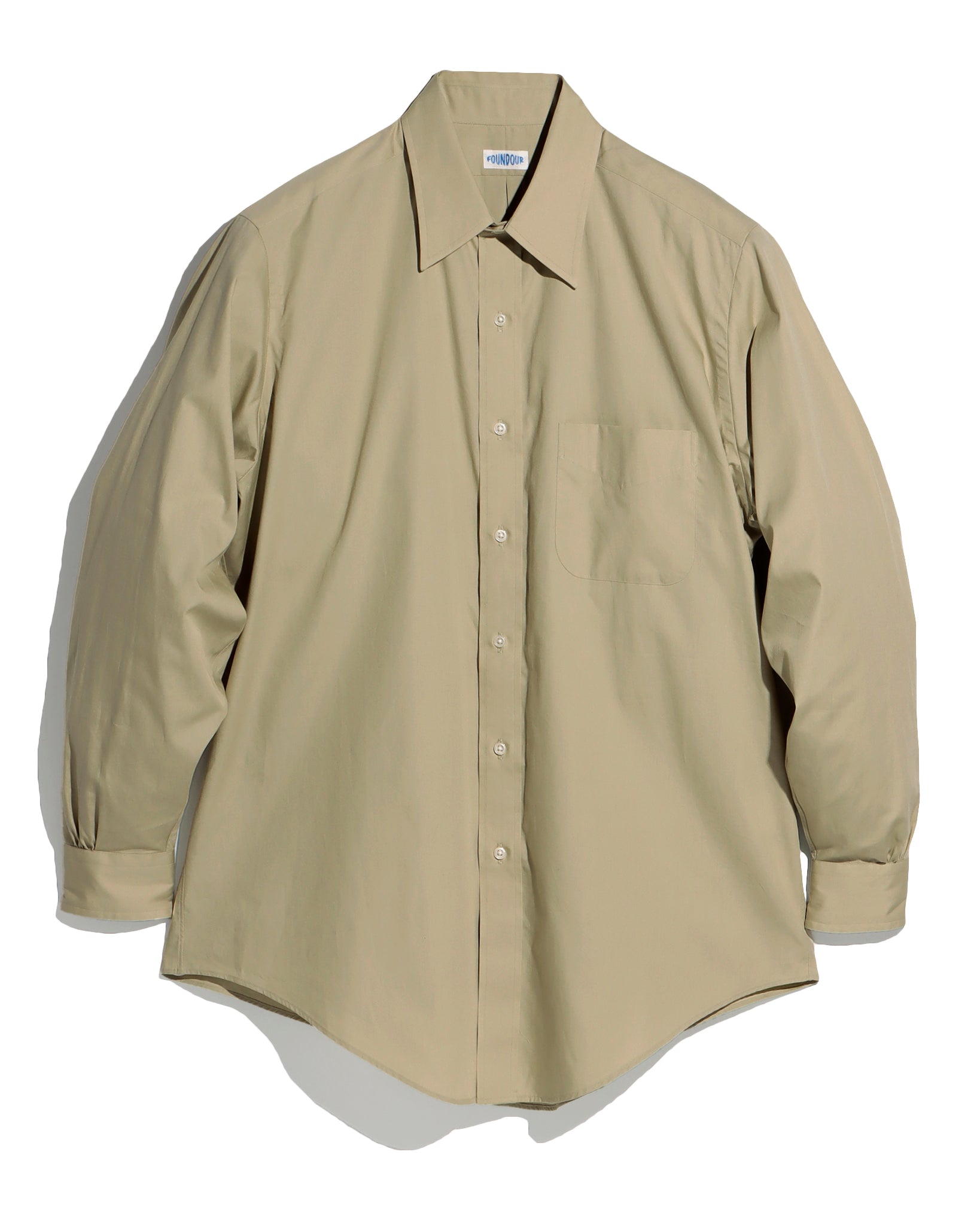 COTTON BROAD REGULAR COLLAR SHIRT(コットンブロードレギュラーカラーシャツ)|FOUNDOUR(ファウンダ)ONLINE STORE