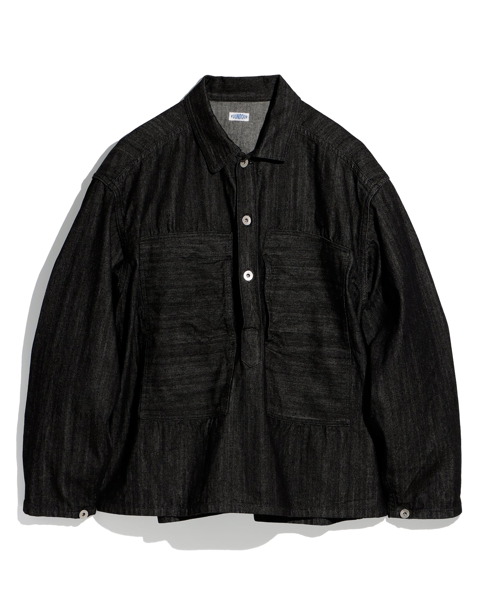 BLACK DENIM PULLOVER(ブラックデニムプルオーバー)|FOUNDOUR(ファウンダ)ONLINE STORE