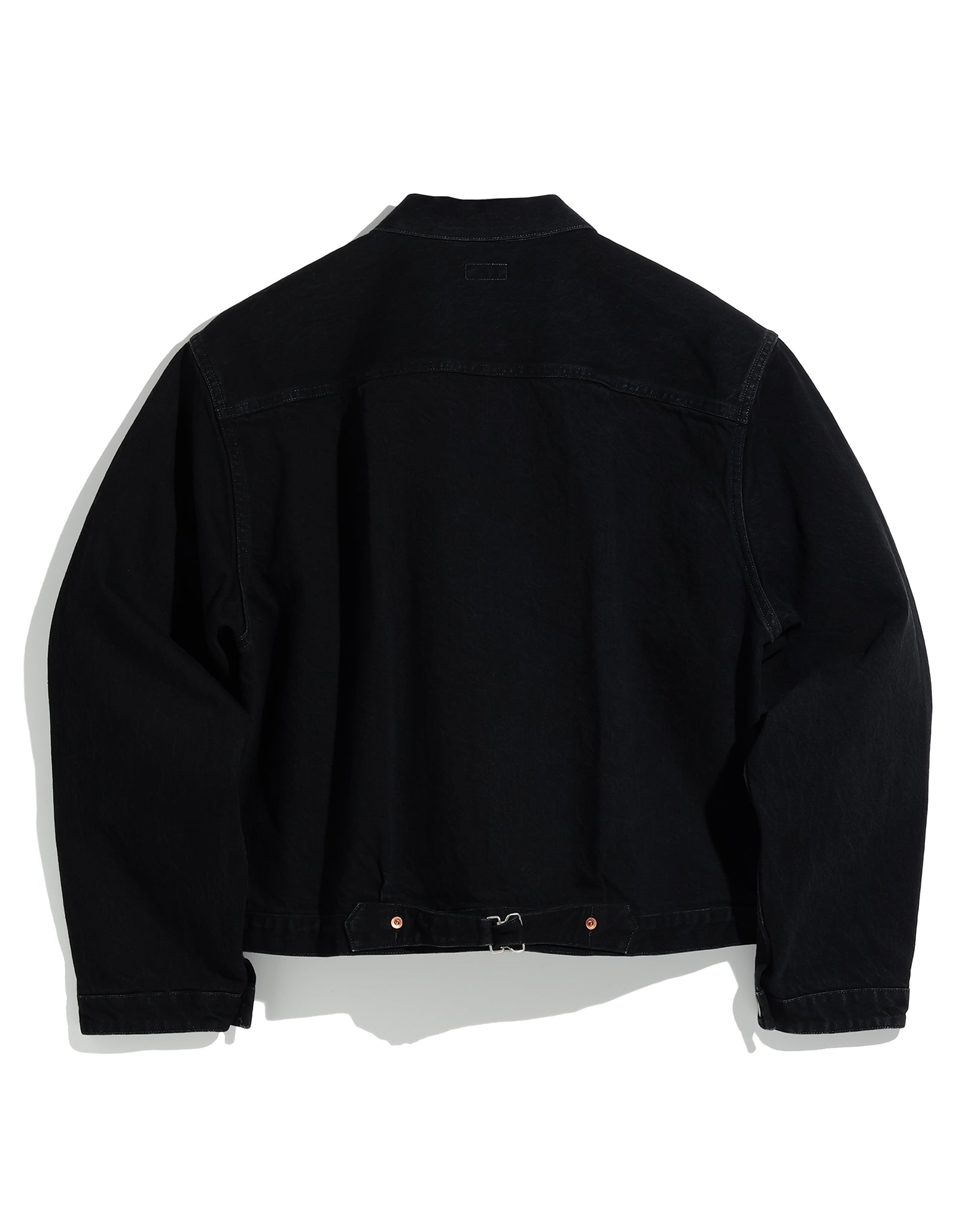 BLACK DENIM TRACKER JACKET 1st TYPE(ブラックデニムトラッカージャケットファーストタイプ)|FOUNDOUR(ファウンダ)ONLINE STORE