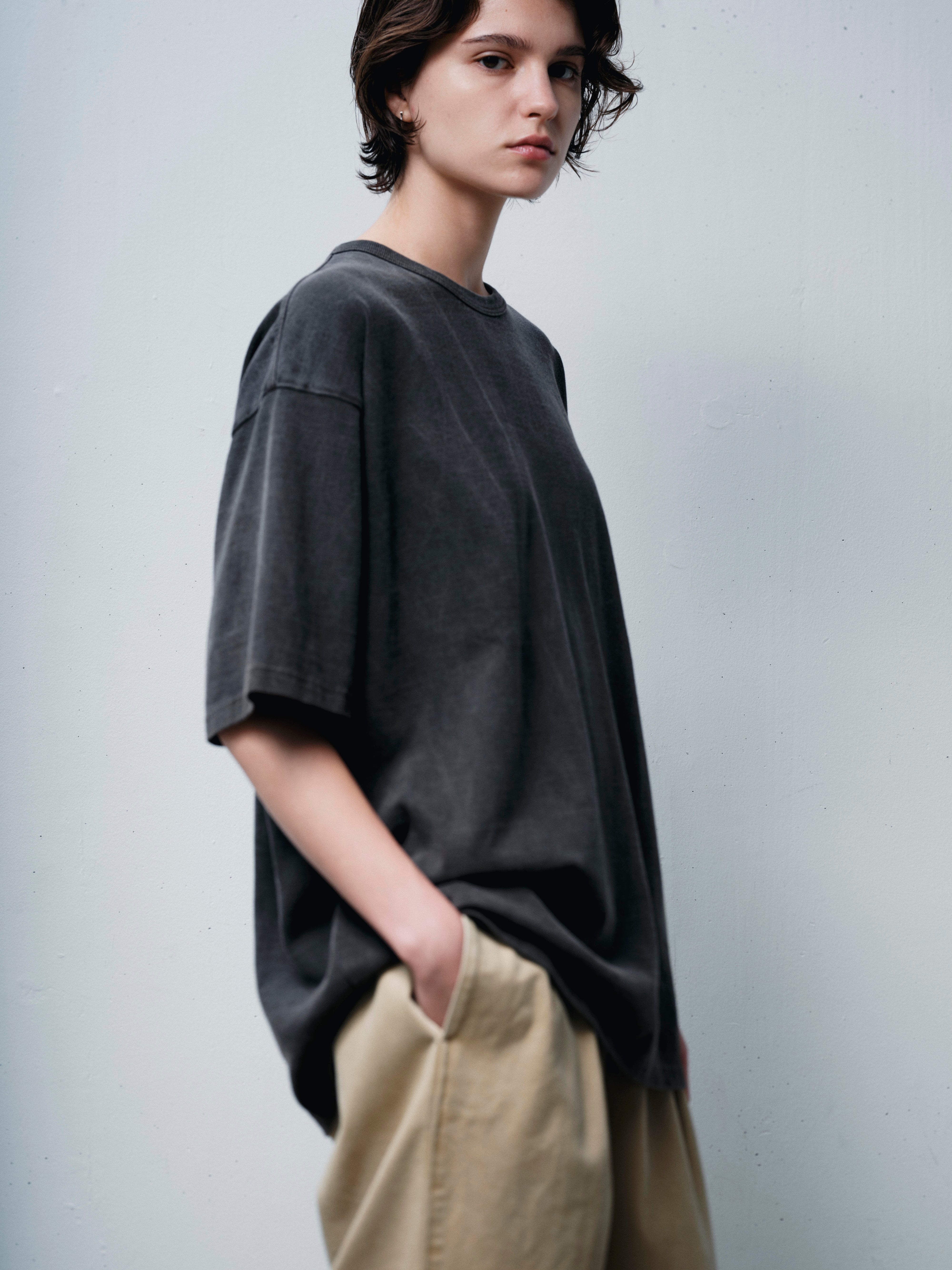 COTTON BD FADE SHORT SLEEVE TEE(コットンボタンダウンショートスリーブTシャツ)|FOUNDOUR(ファウンダ)ONLINE STORE