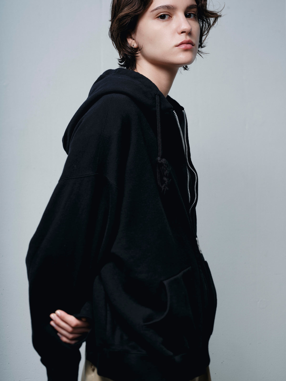 COTTON FRENCH TERRY ZIP UP HOODIE(コットンフレンチテリージップアップフーディー)|FOUNDOUR(ファウンダ)ONLINE STORE