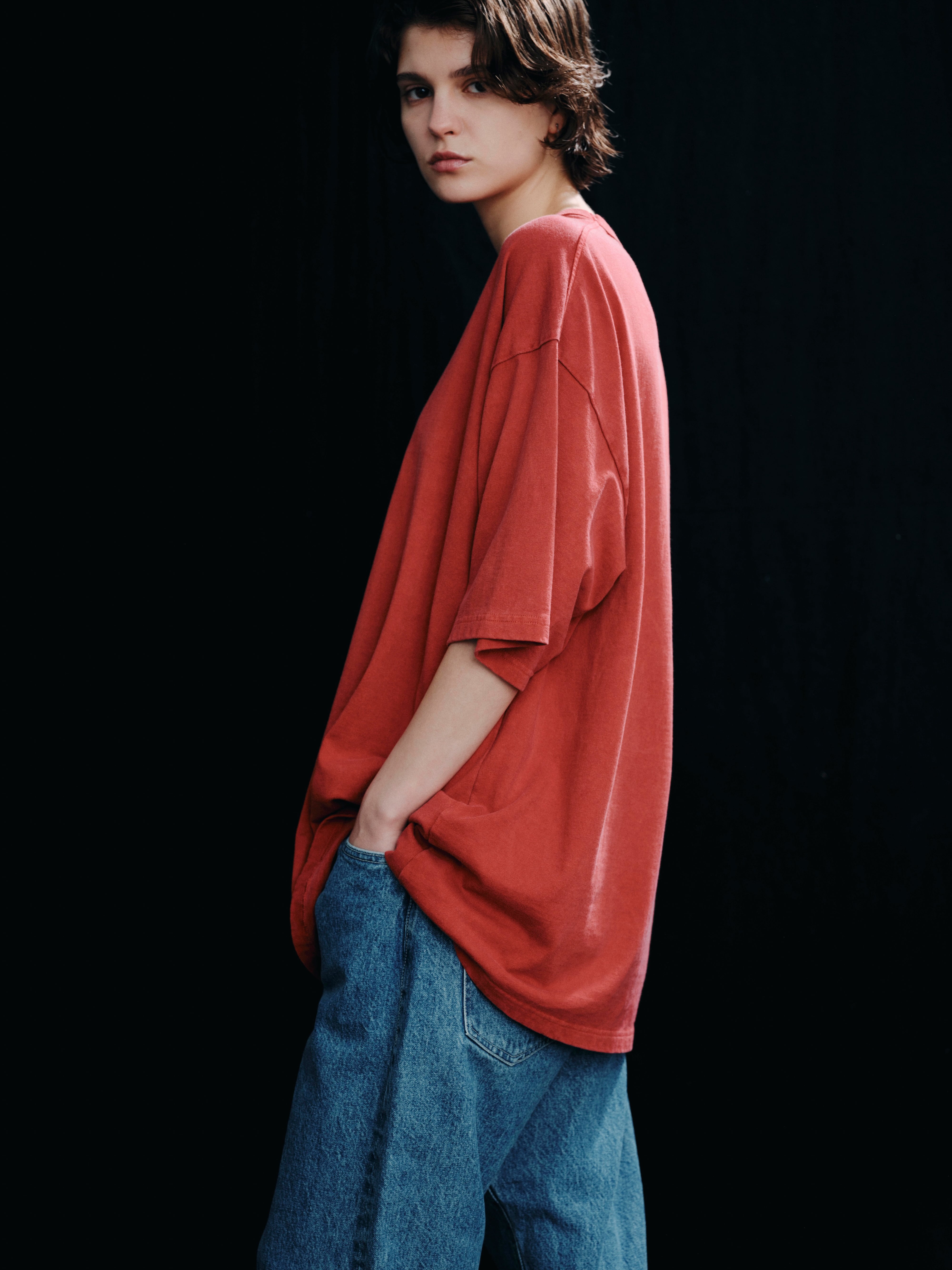 COTTON BD FADE SHORT SLEEVE TEE(コットンボタンダウンショートスリーブTシャツ)|FOUNDOUR(ファウンダ)ONLINE STORE