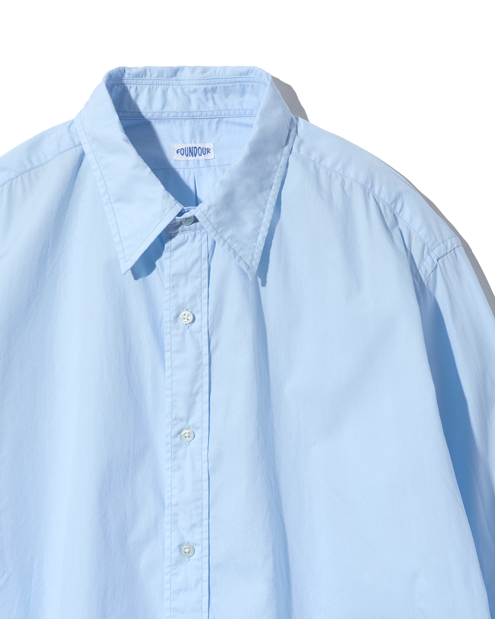 COTTON BROAD REGULAR COLLAR SHIRT(コットンブロードレギュラーカラーシャツ)|FOUNDOUR(ファウンダ)ONLINE STORE