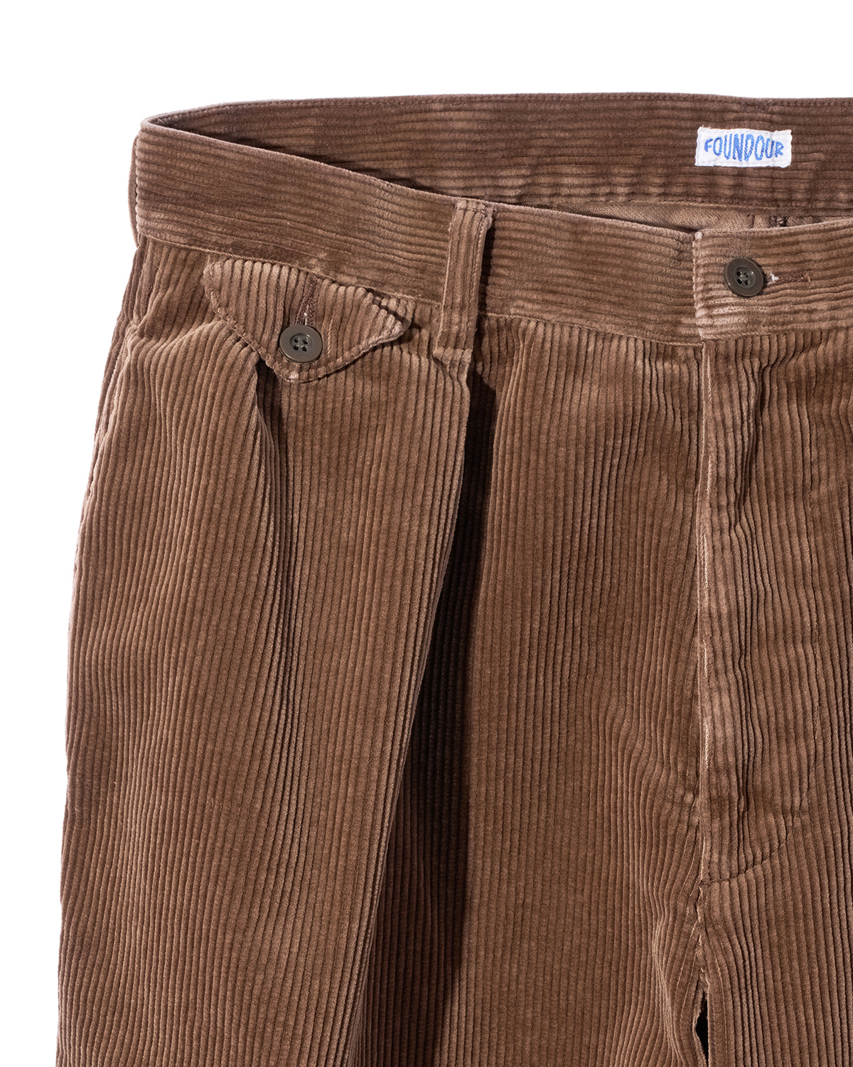 COTTON CORDUROY WIDE TUCK TROUSERS(コットンコーデュロイワイドタックトラウザー)|FOUNDOUR(ファウンダ)ONLINE STORE
