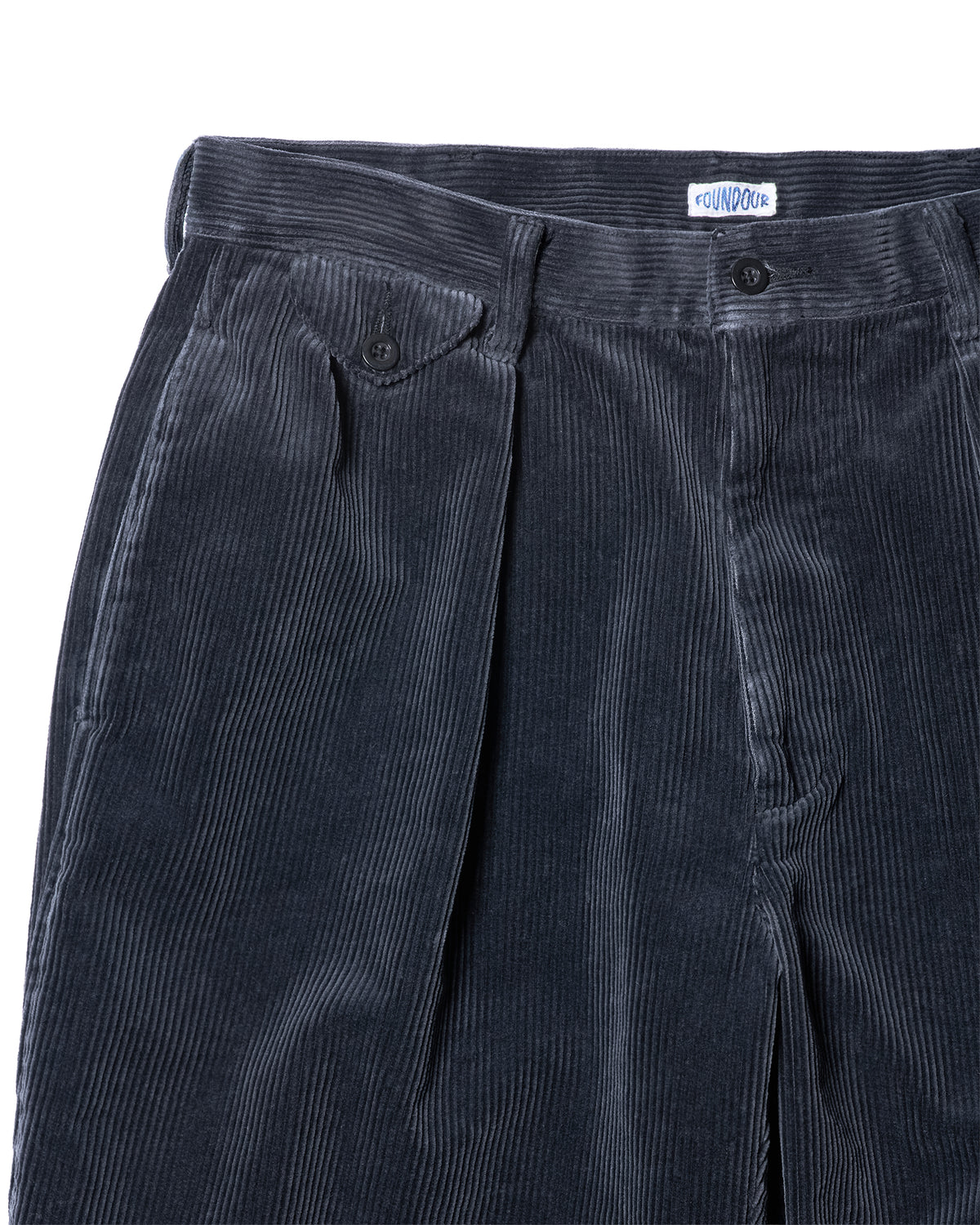 COTTON CORDUROY WIDE TUCK TROUSERS(コットンコーデュロイワイドタックトラウザー)|FOUNDOUR(ファウンダ)ONLINE STORE