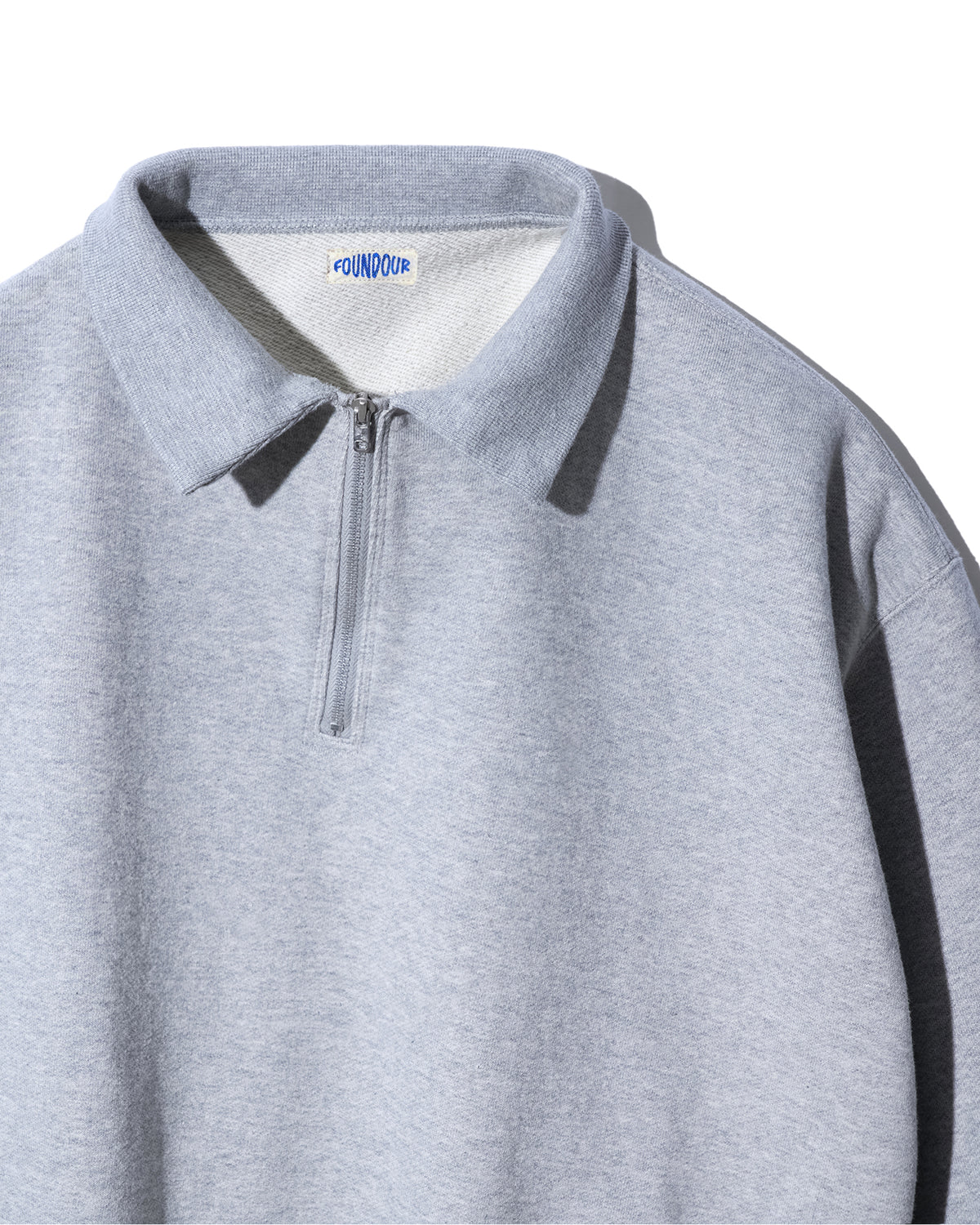 COTTON FRENCH TERRY HALF ZIP SHIRT(コットンフレンチハーフジップシャツ)|FOUNDOUR(ファウンダ)ONLINE STORE