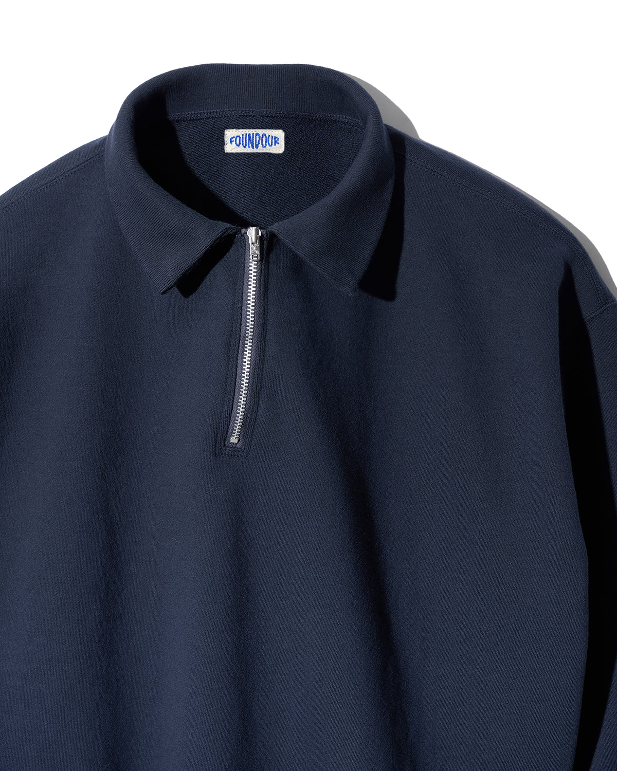 COTTON FRENCH TERRY HALF ZIP SHIRT(コットンフレンチハーフジップシャツ)|FOUNDOUR(ファウンダ)ONLINE STORE