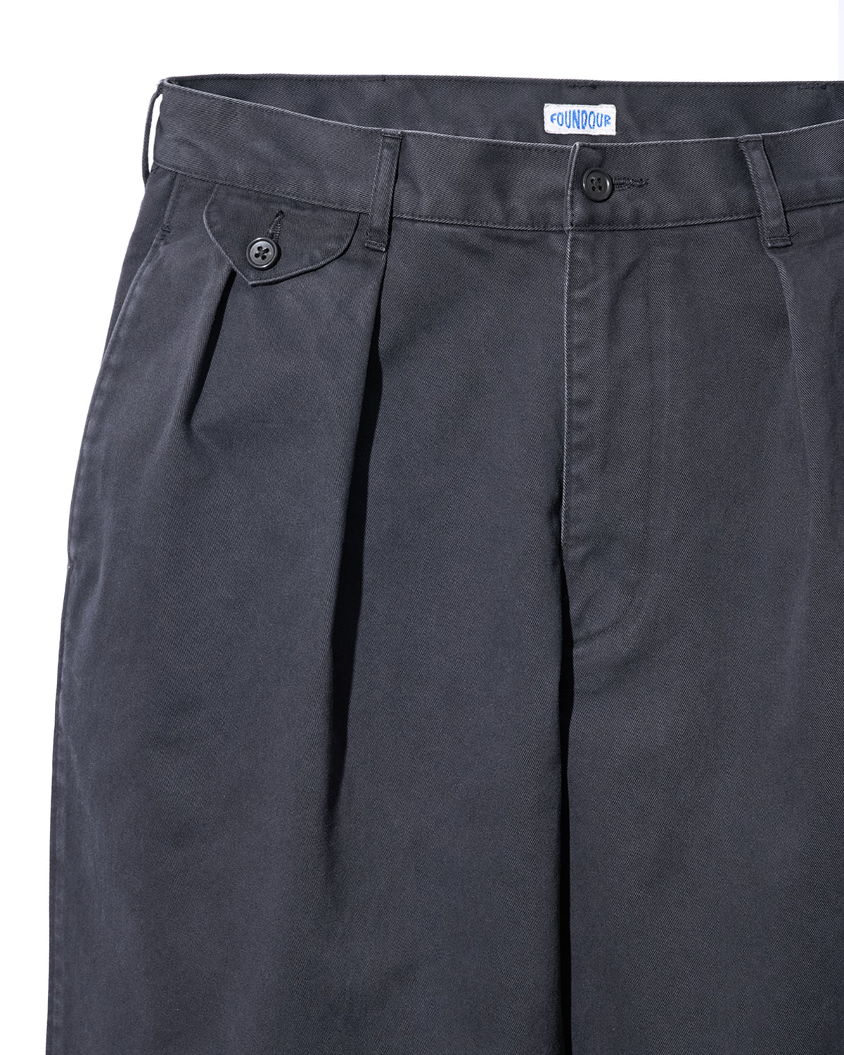 COTTON WIDE TUCK CHINOS(コットンワイドタックチノ)|FOUNDOUR(ファウンダ)ONLINE STORE
