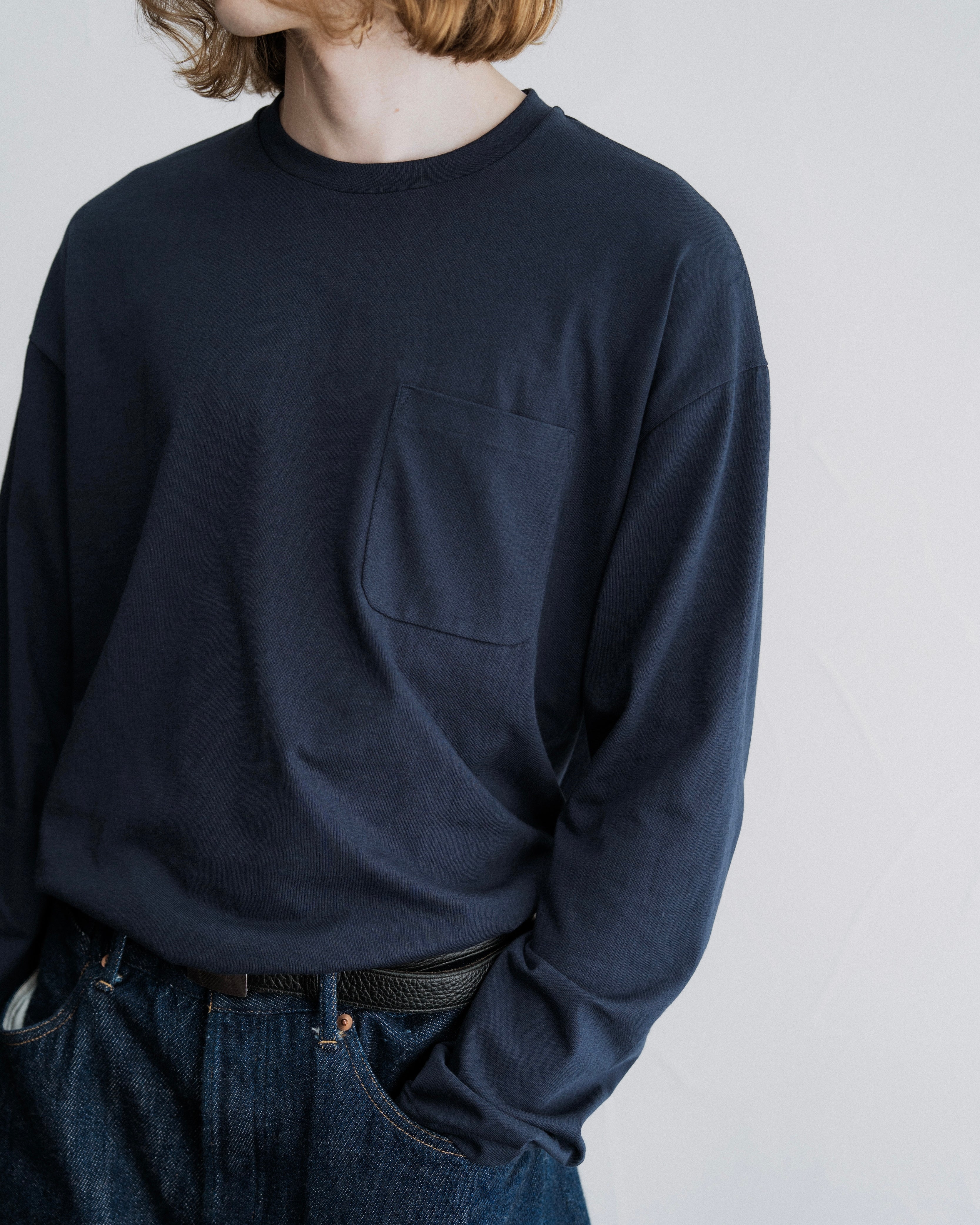 COTTON POCKET LONG SLEEVE TEE(コットンポケットロングスリーブTシャツ)|FOUNDOUR(ファウンダ)ONLINE STORE
