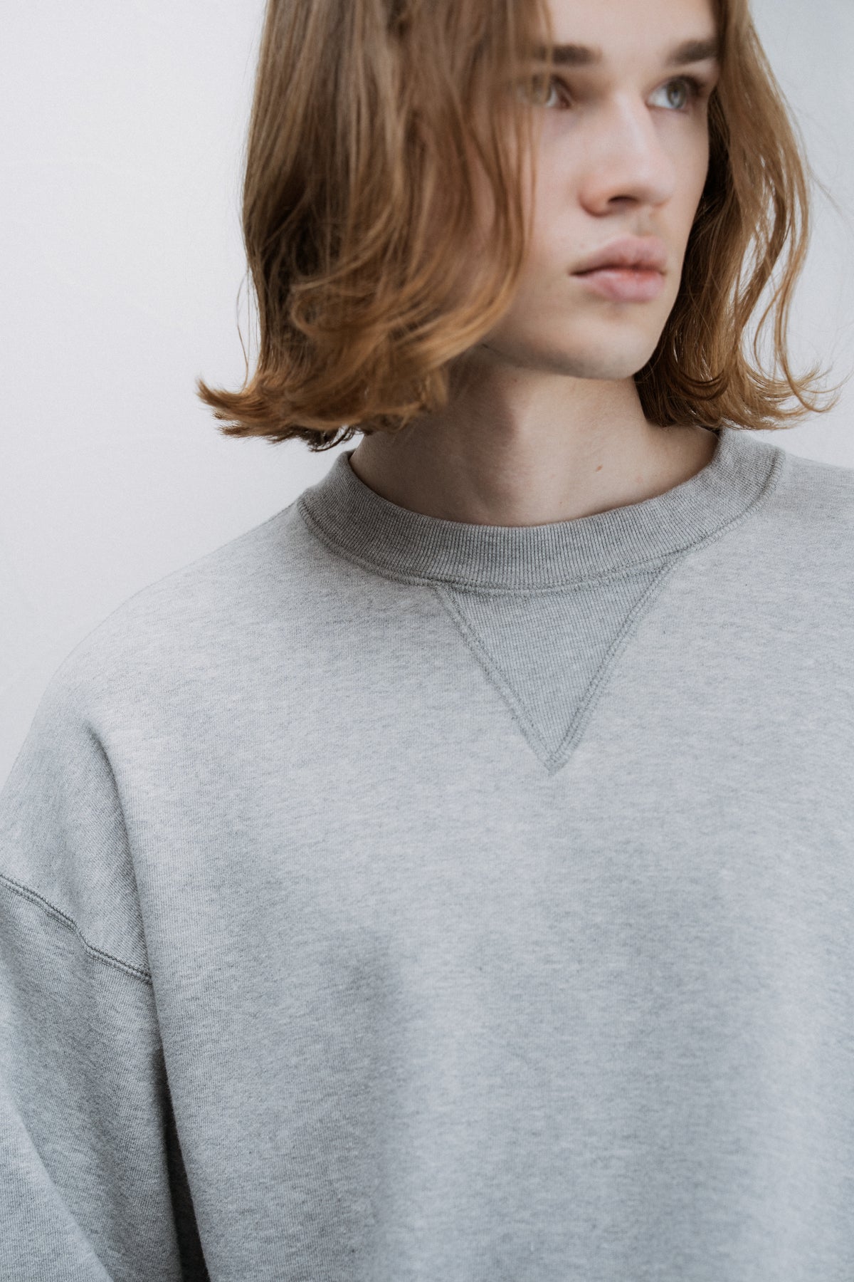 COTTON FRENCH TERRY CREW NECK SWEAT(コットンフレンチテリークルーネックスウェット)|FOUNDOUR(ファウンダ)ONLINE STORE