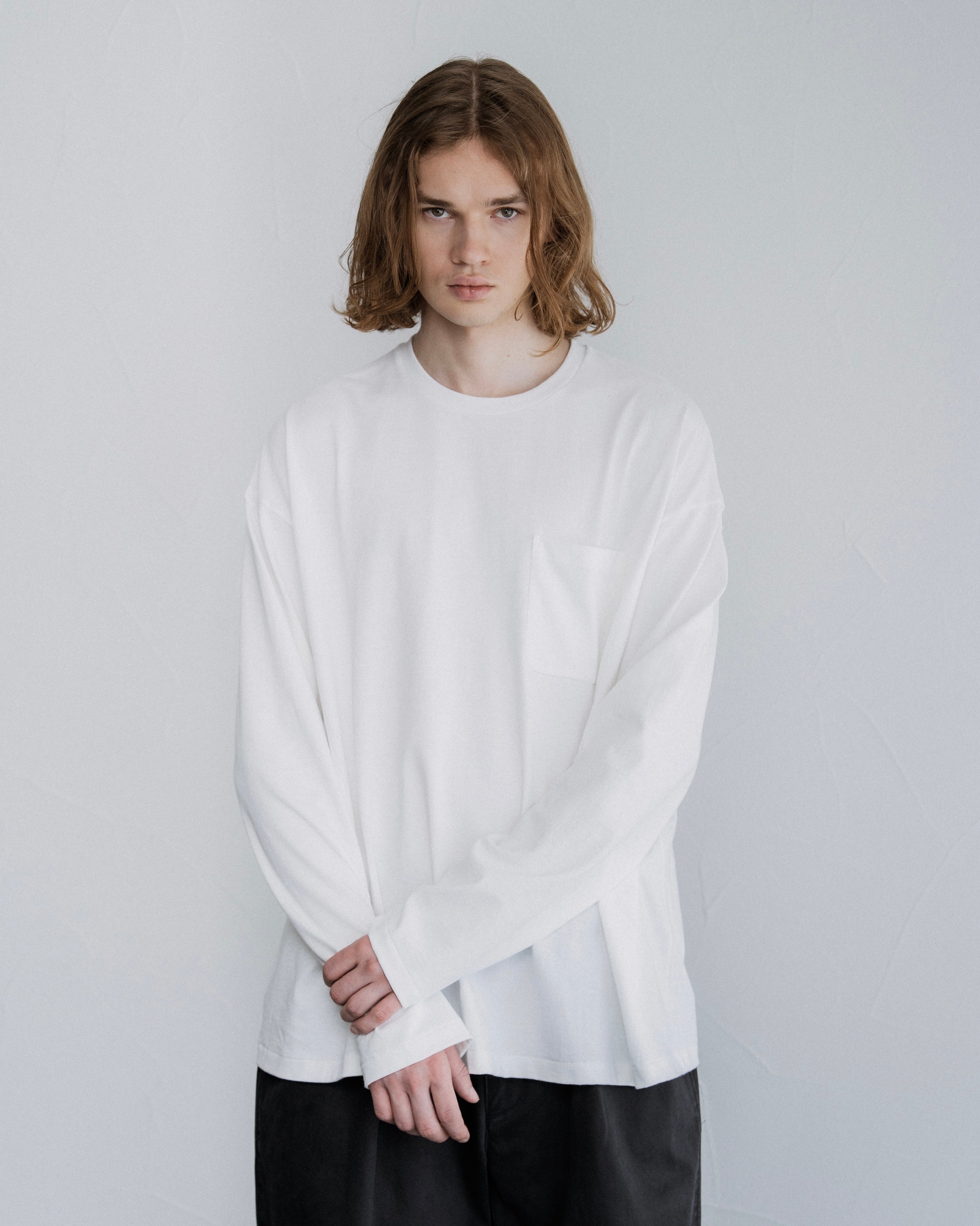 COTTON POCKET LONG SLEEVE TEE(コットンポケットロングスリーブTシャツ)|FOUNDOUR(ファウンダ)ONLINE STORE