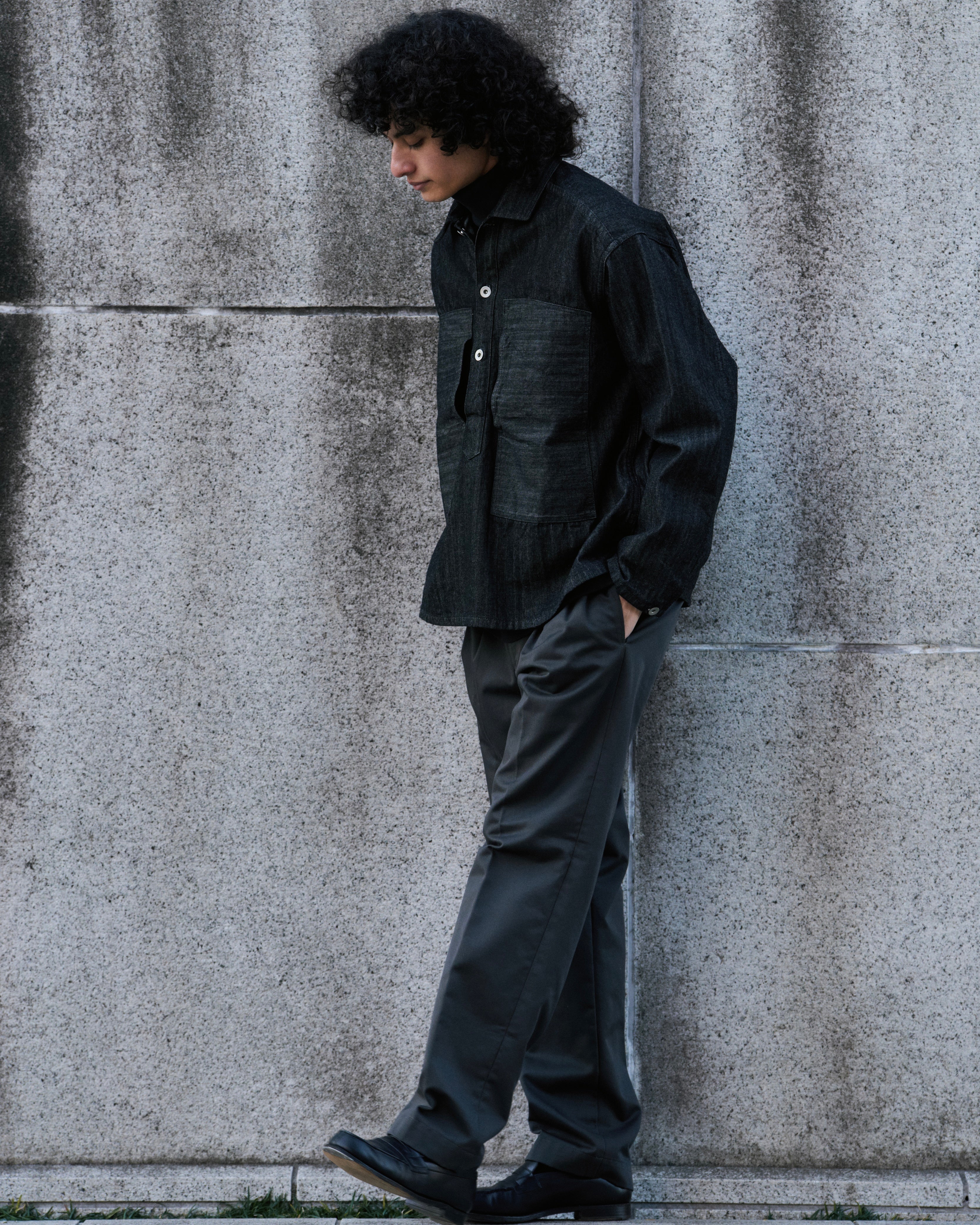 BLACK DENIM PULLOVER(ブラックデニムプルオーバー)|FOUNDOUR(ファウンダ)ONLINE STORE