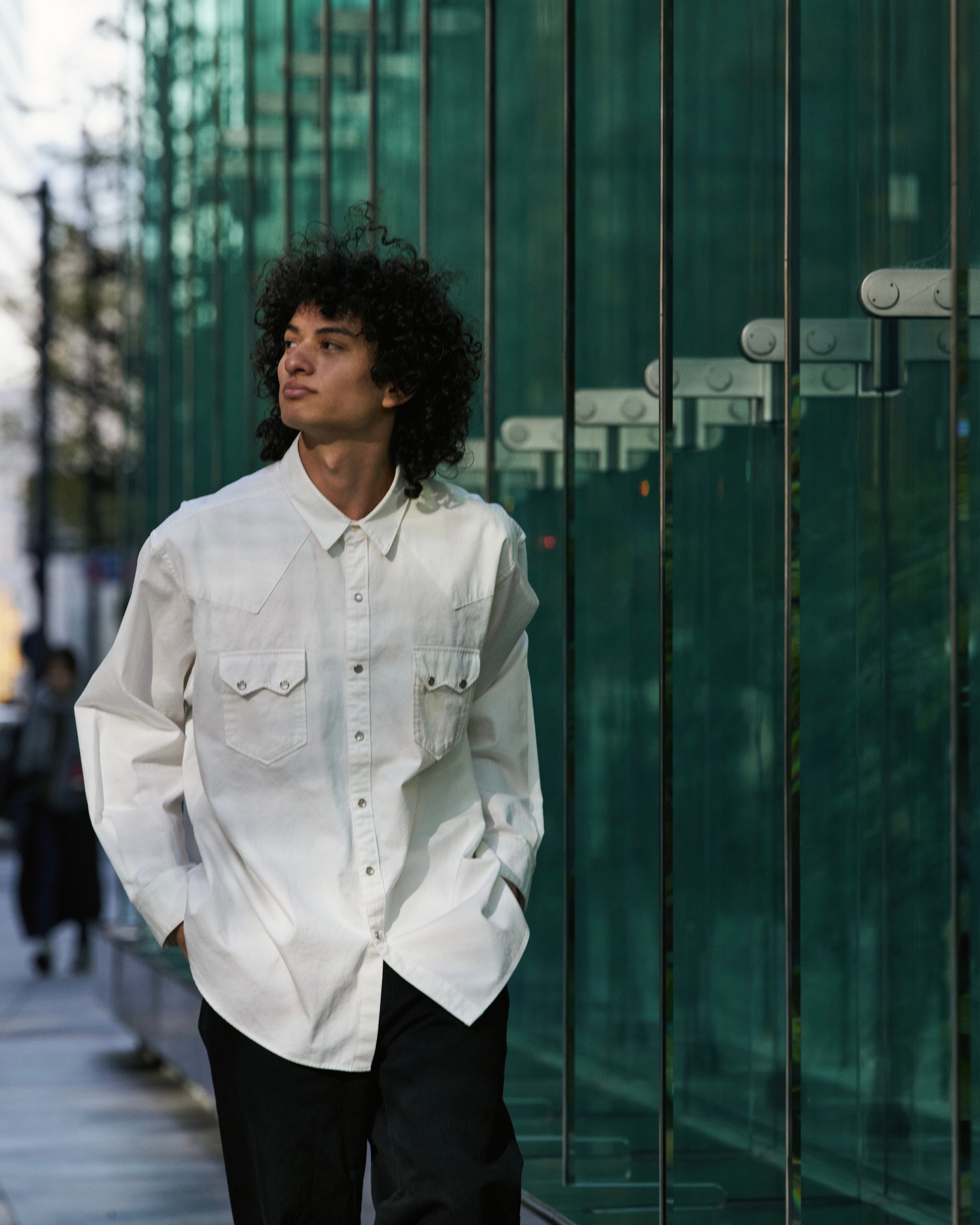 COTTON HERRINGBONE WESTERN SHIRT(コットンヘリンボーンウエスタンシャツ)|FOUNDOUR(ファウンダ)ONLINE STORE
