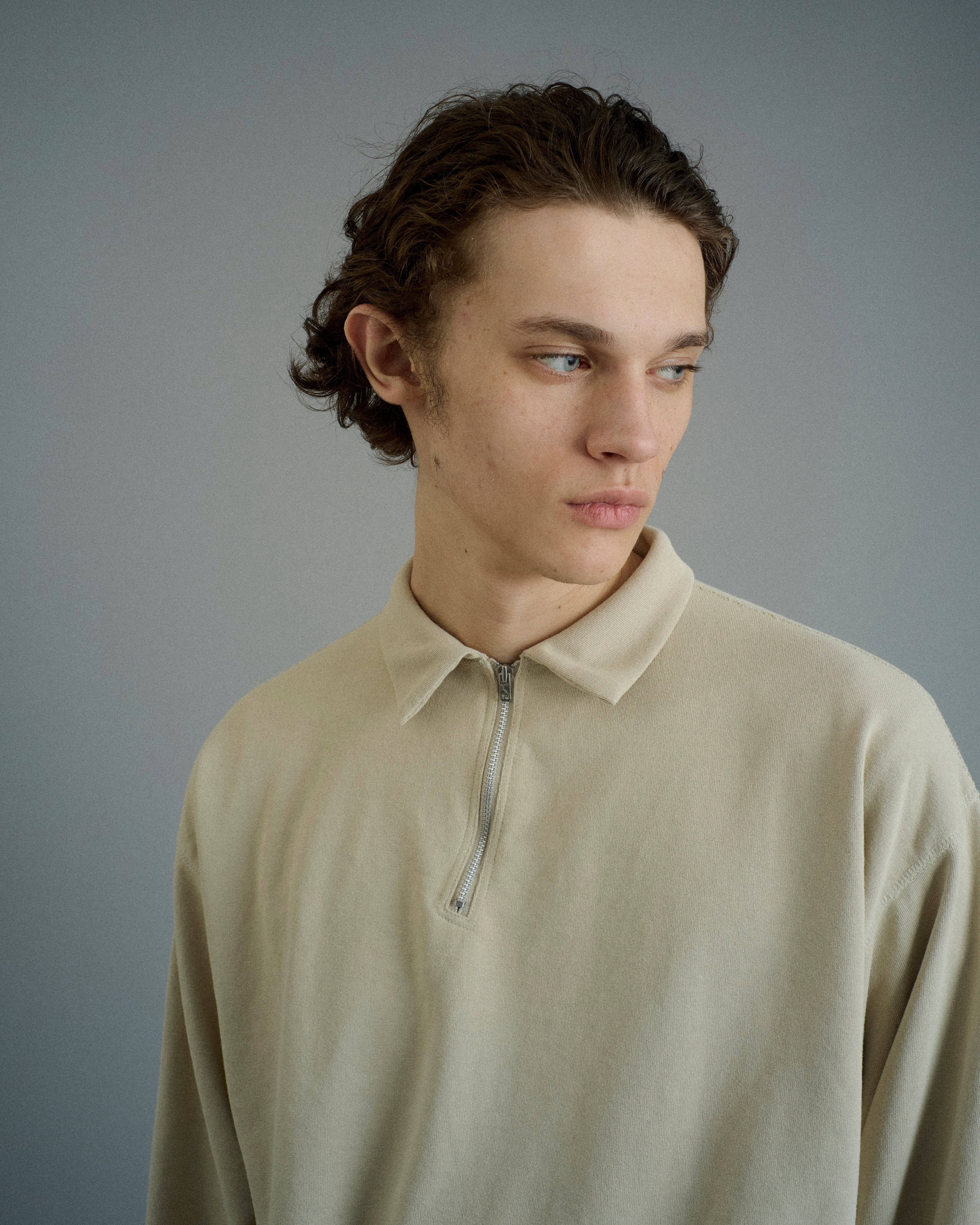 HALF ZIP LONG SLEEVE SHIRT(ハーフジップロングスリーブシャツ)|FOUNDOUR(ファウンダ)ONLINE STORE