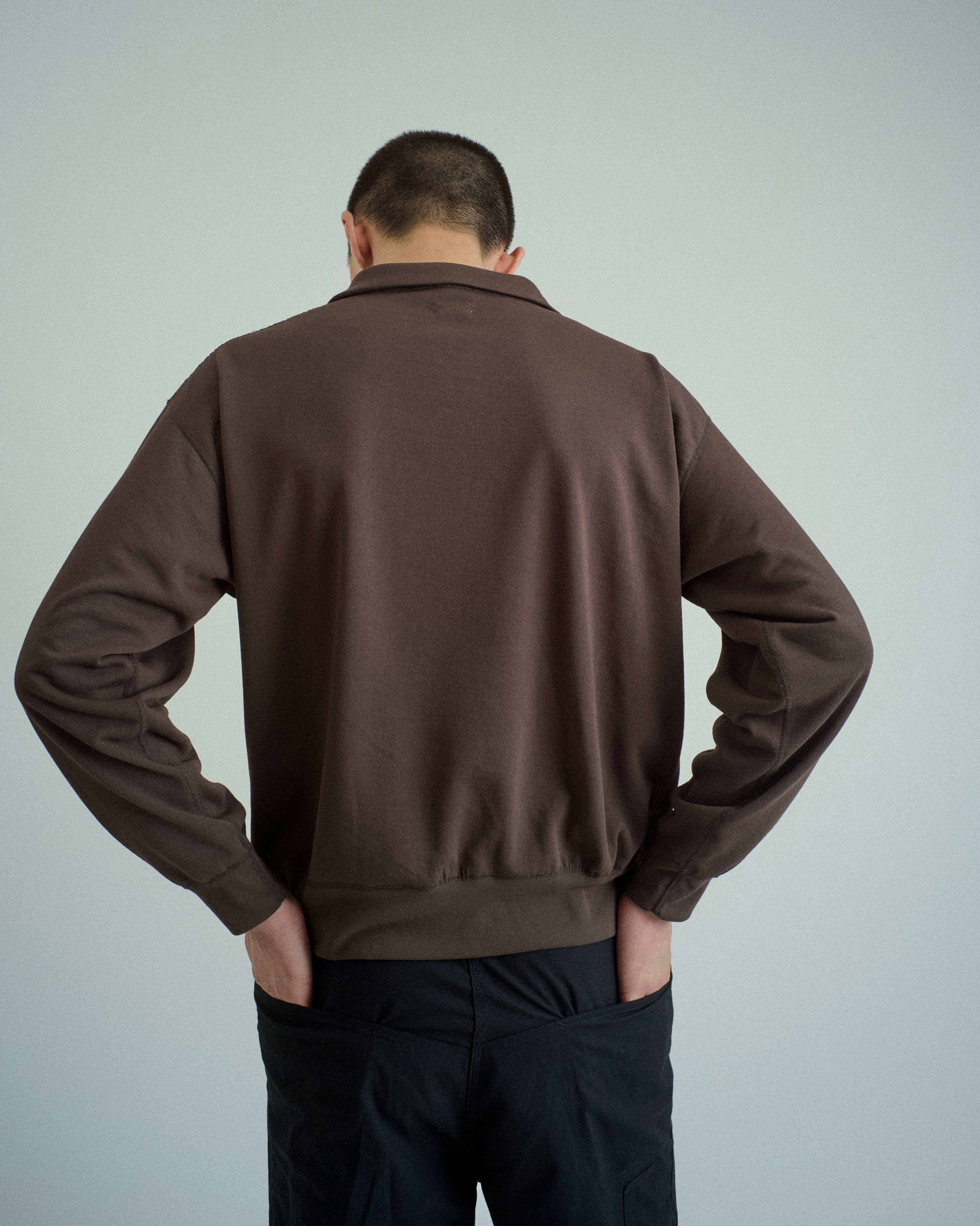 HALF ZIP LONG SLEEVE SHIRT(ハーフジップロングスリーブシャツ)|FOUNDOUR(ファウンダ)ONLINE STORE
