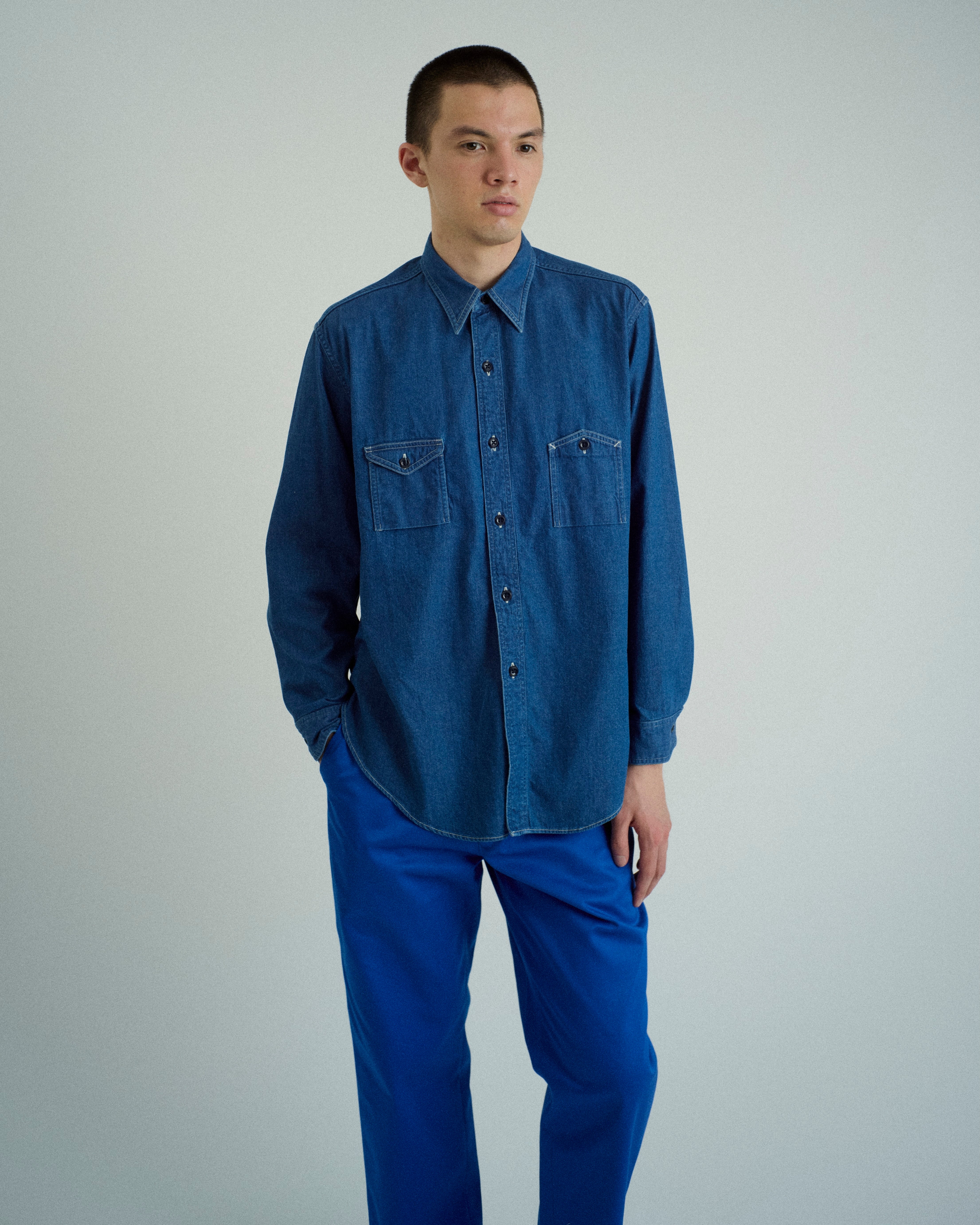 DENIM WORK SHIRT(デニムワークシャツ)|FOUNDOUR(ファウンダ)ONLINE STORE