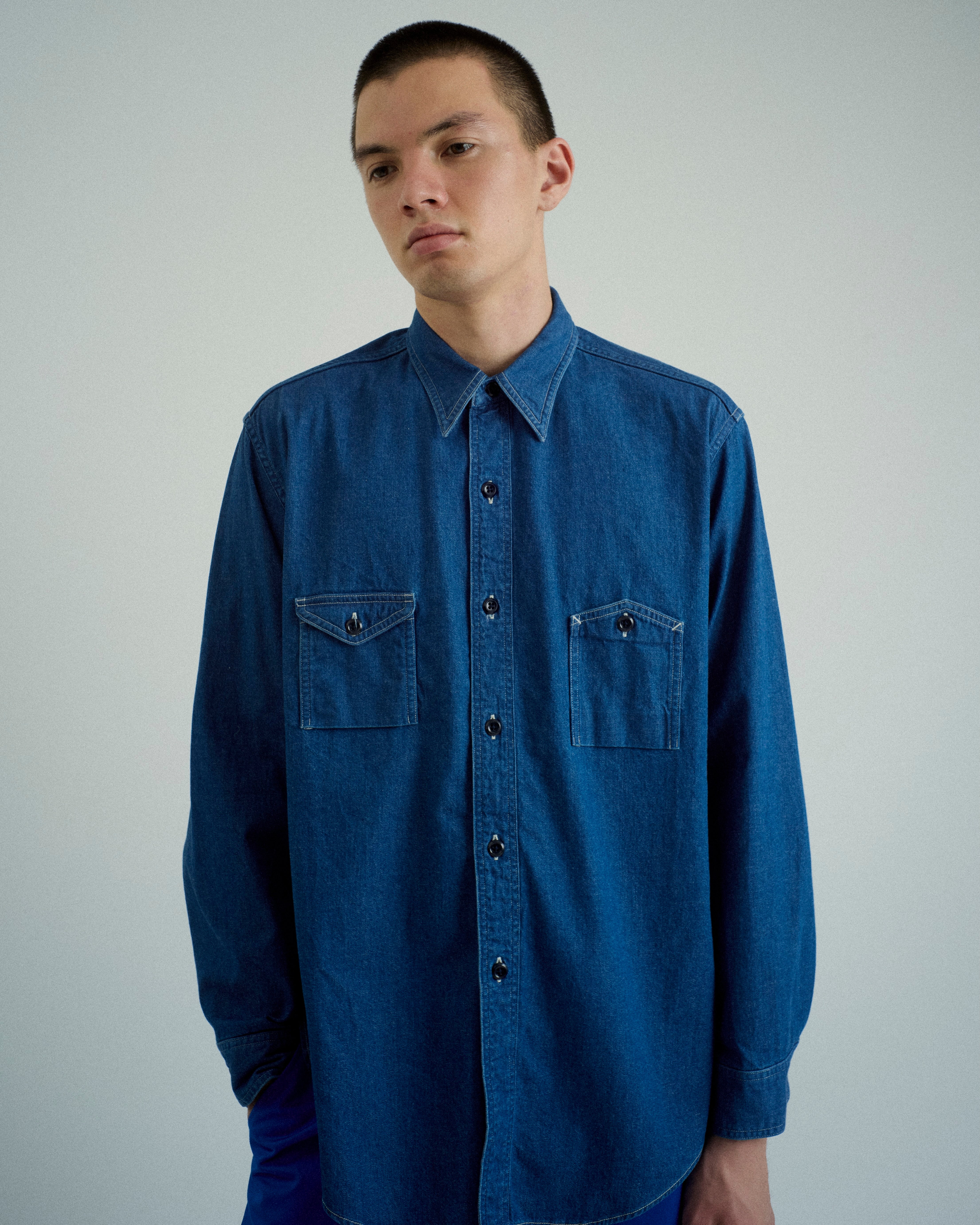 DENIM WORK SHIRT(デニムワークシャツ)|FOUNDOUR(ファウンダ)ONLINE STORE