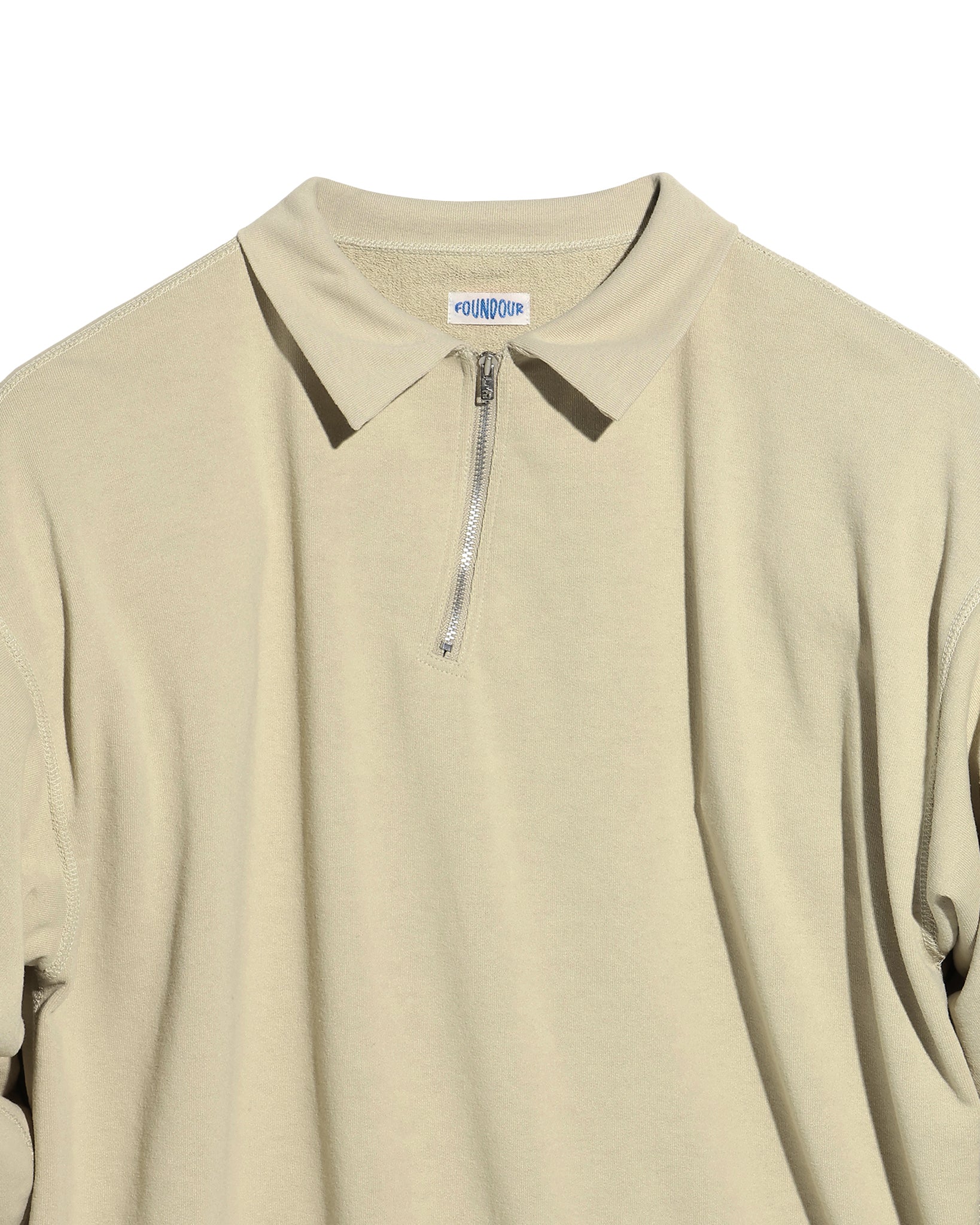 RUFFLOG XL ベージュ ジップアップシャツ ZIP FIVE（ジップファイブ）の「【ZIP FIVE】ドレープルーズ