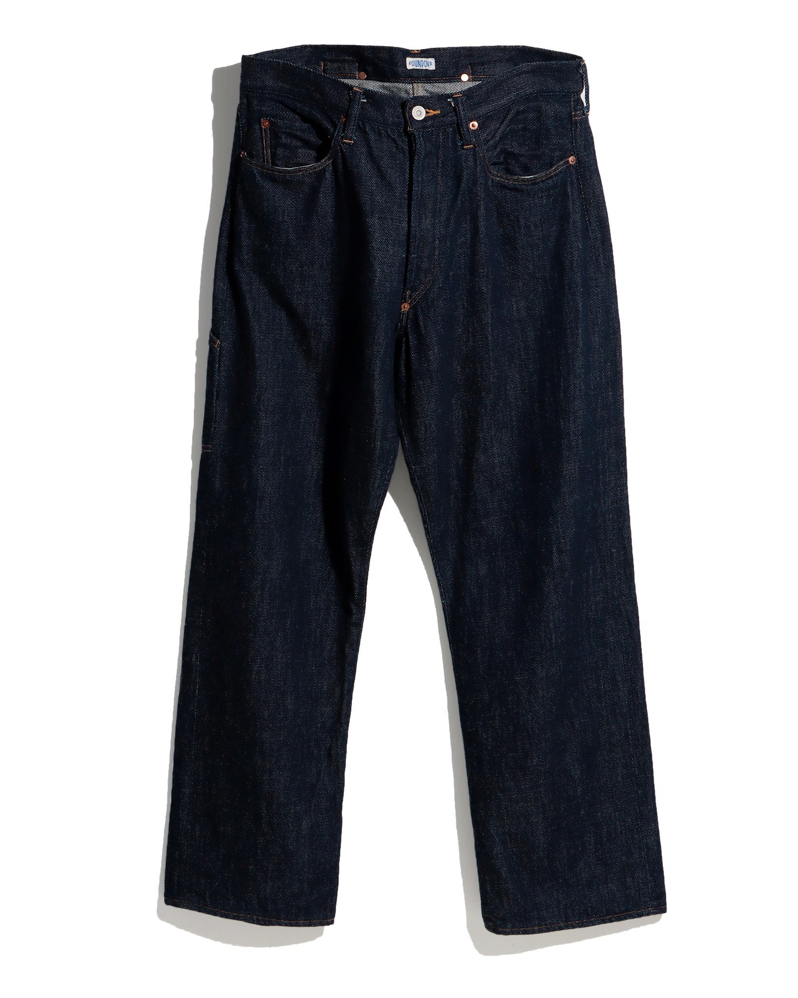 パンツ Foundour 26SS BLACK DENIM TROUSERS BLACK DENIM TROUSERS（ブラックデニムトラウザーズ）｜FOUNDOUR
