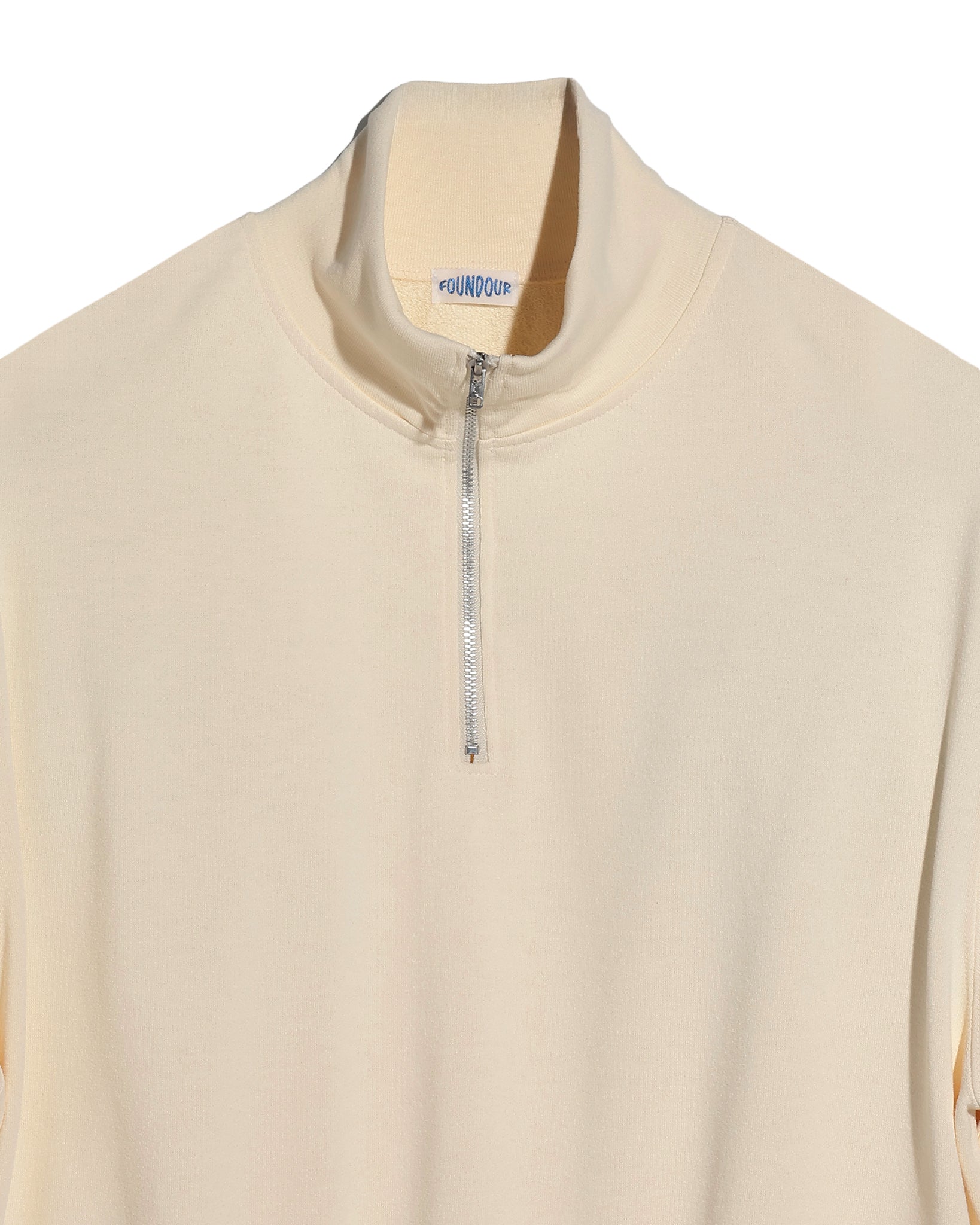 POLYESTER HALF ZIP LONG SLEEVE SHIRT（ポリエステルハーフジップロングスリーブシャツ）｜FOUNDOUR（ファウンダ）ONLINE STORE