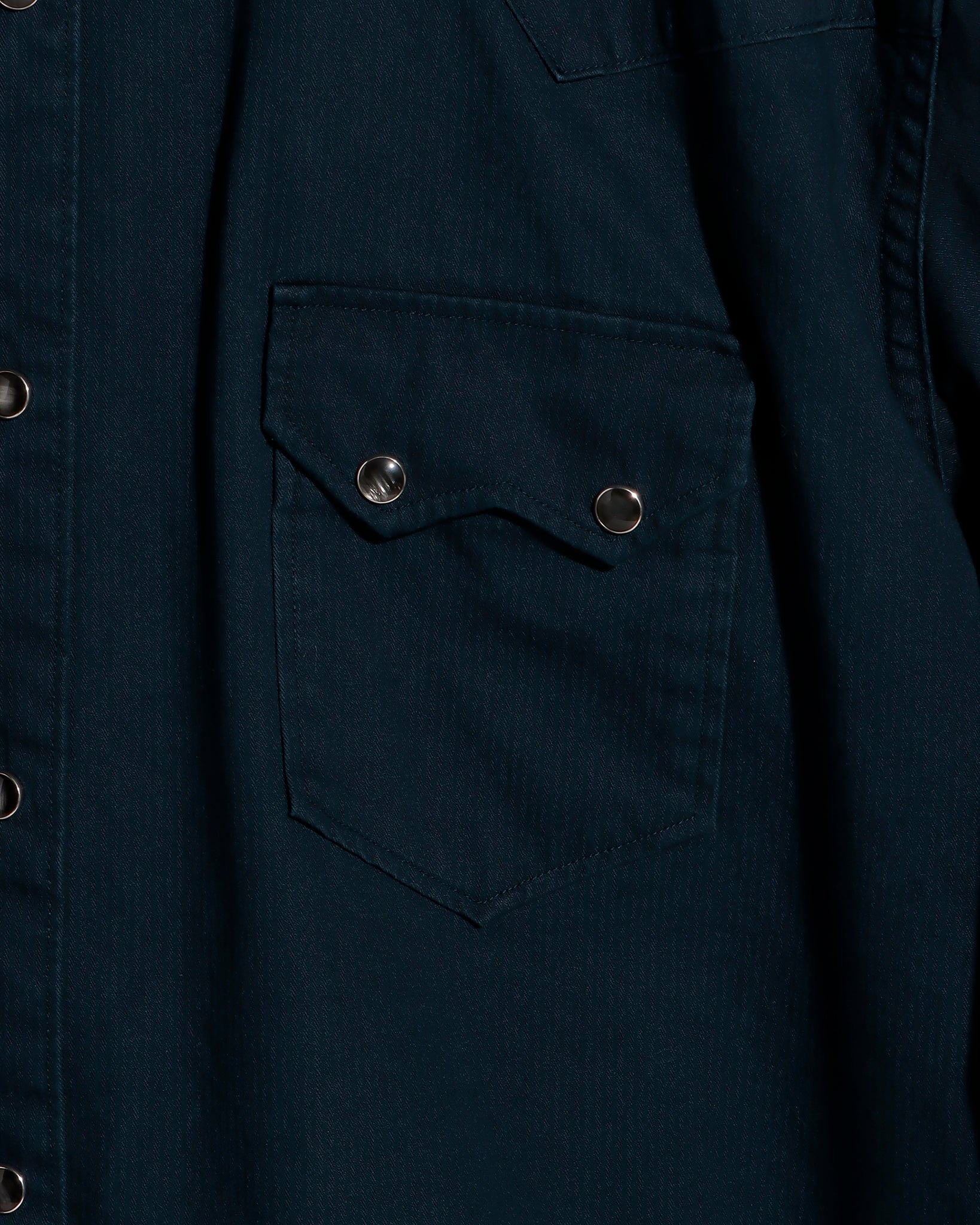 COTTON HERRINGBONE WESTERN SHIRT（コットンヘリンボーンウエスタン