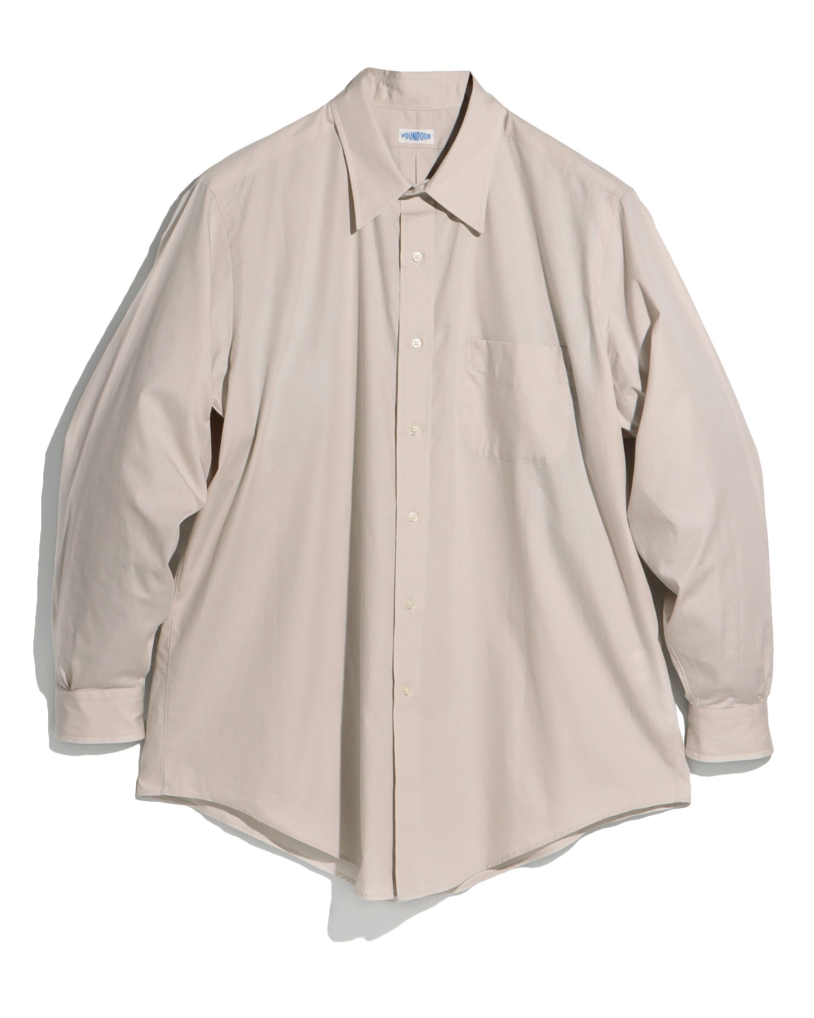 COTTON BROAD REGULAR COLLAR SHIRT（コットンブロードレギュラーカラーシャツ）｜FOUNDOUR（ファウンダ）ONLINE STORE