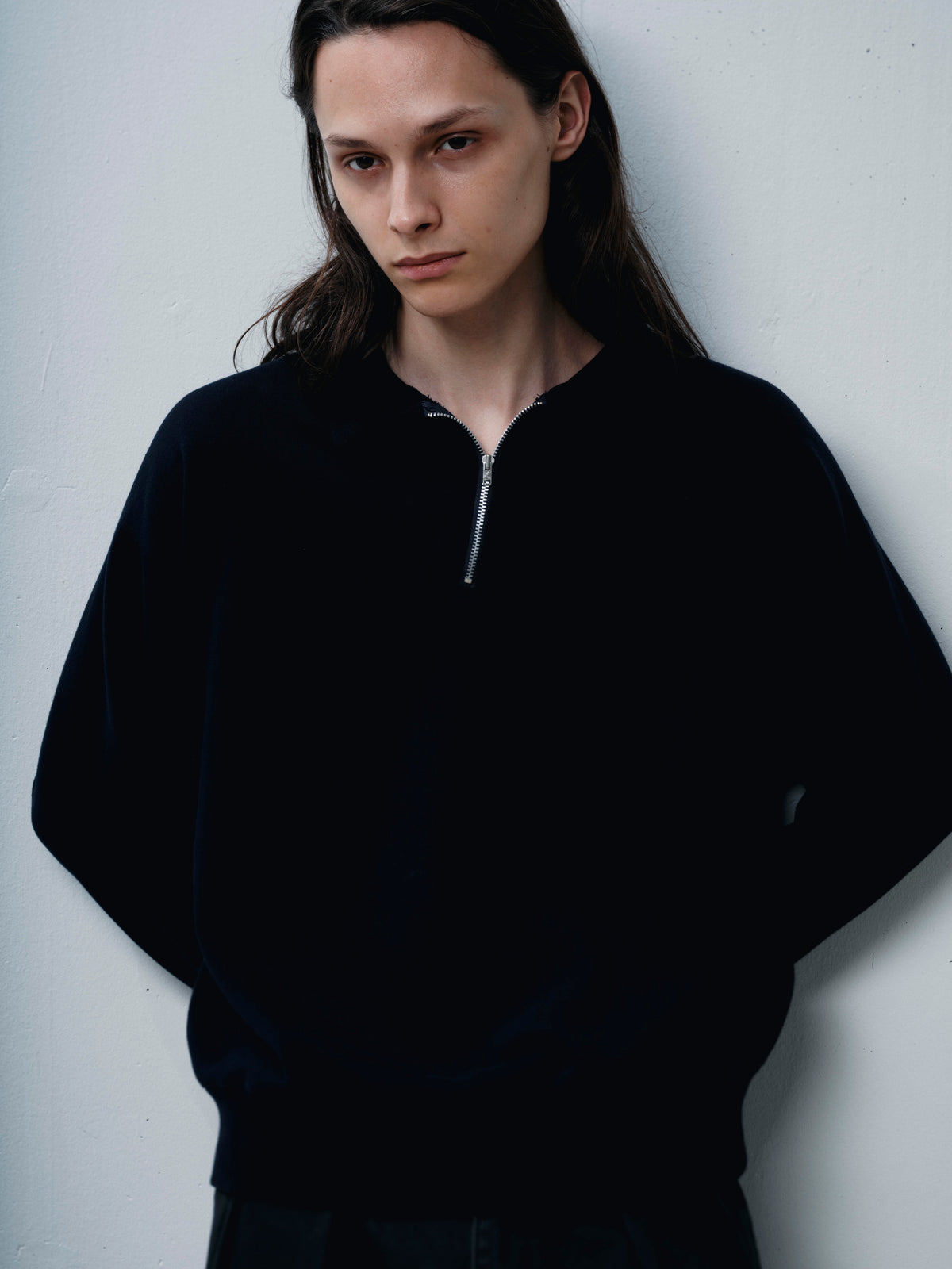 COTTON FRENCH TERRY HALF ZIP SHIRT（コットンフレンチハーフジップシャツ）｜FOUNDOUR（ファウンダ）ONLINE STORE