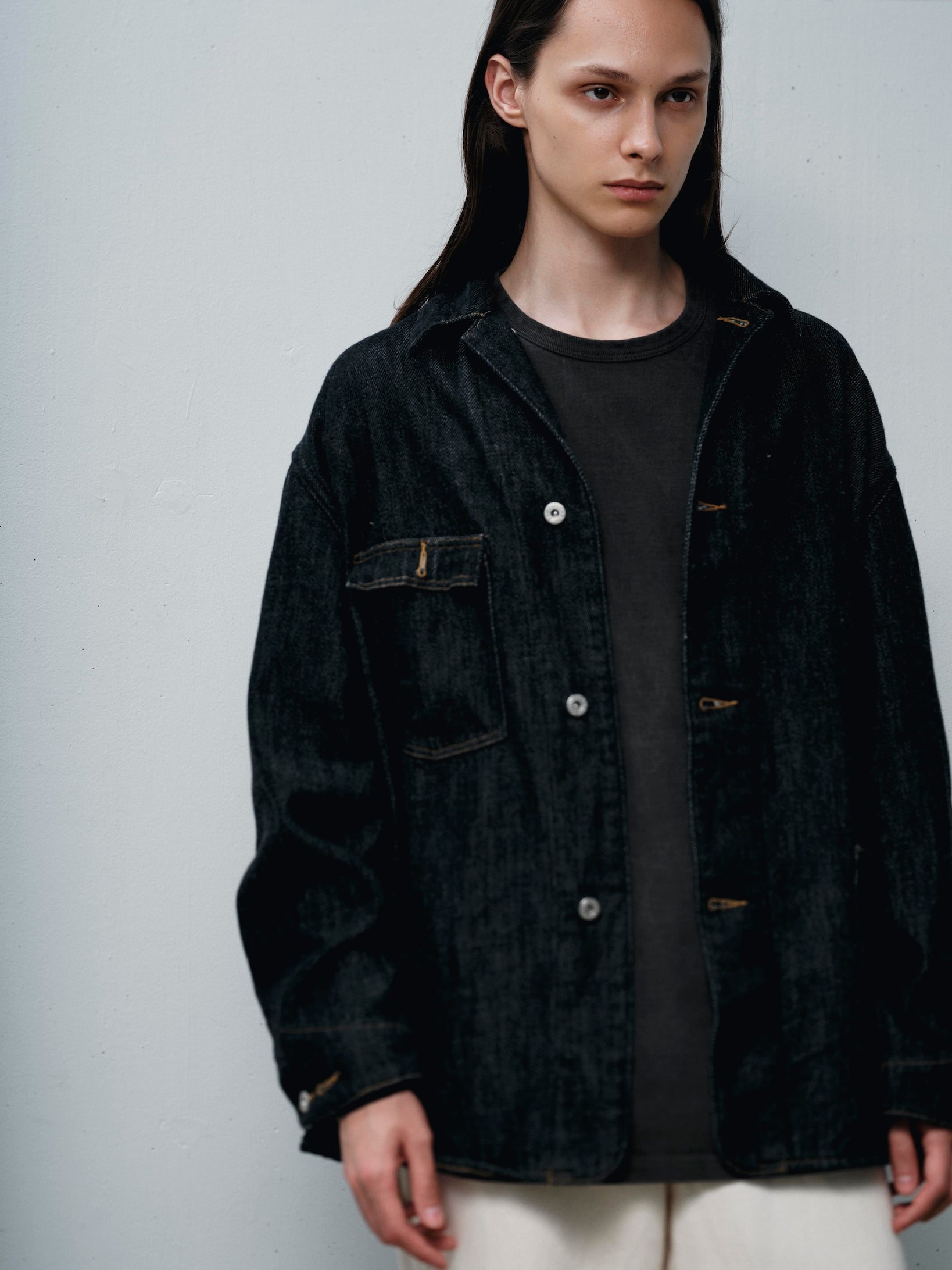 LOOSELY WOVEN DENIM COVERALL（ルーズリーウーヴンデニムカバーオール）｜FOUNDOUR（ファウンダ）ONLINE STORE