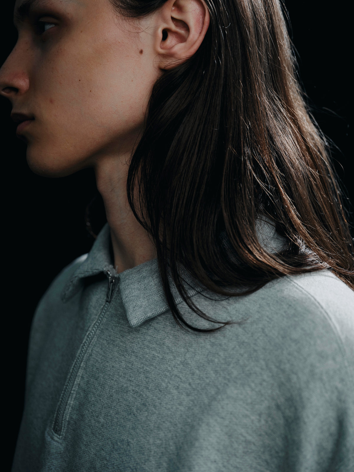 COTTON FRENCH TERRY HALF ZIP SHIRT（コットンフレンチハーフジップシャツ）｜FOUNDOUR（ファウンダ）ONLINE STORE