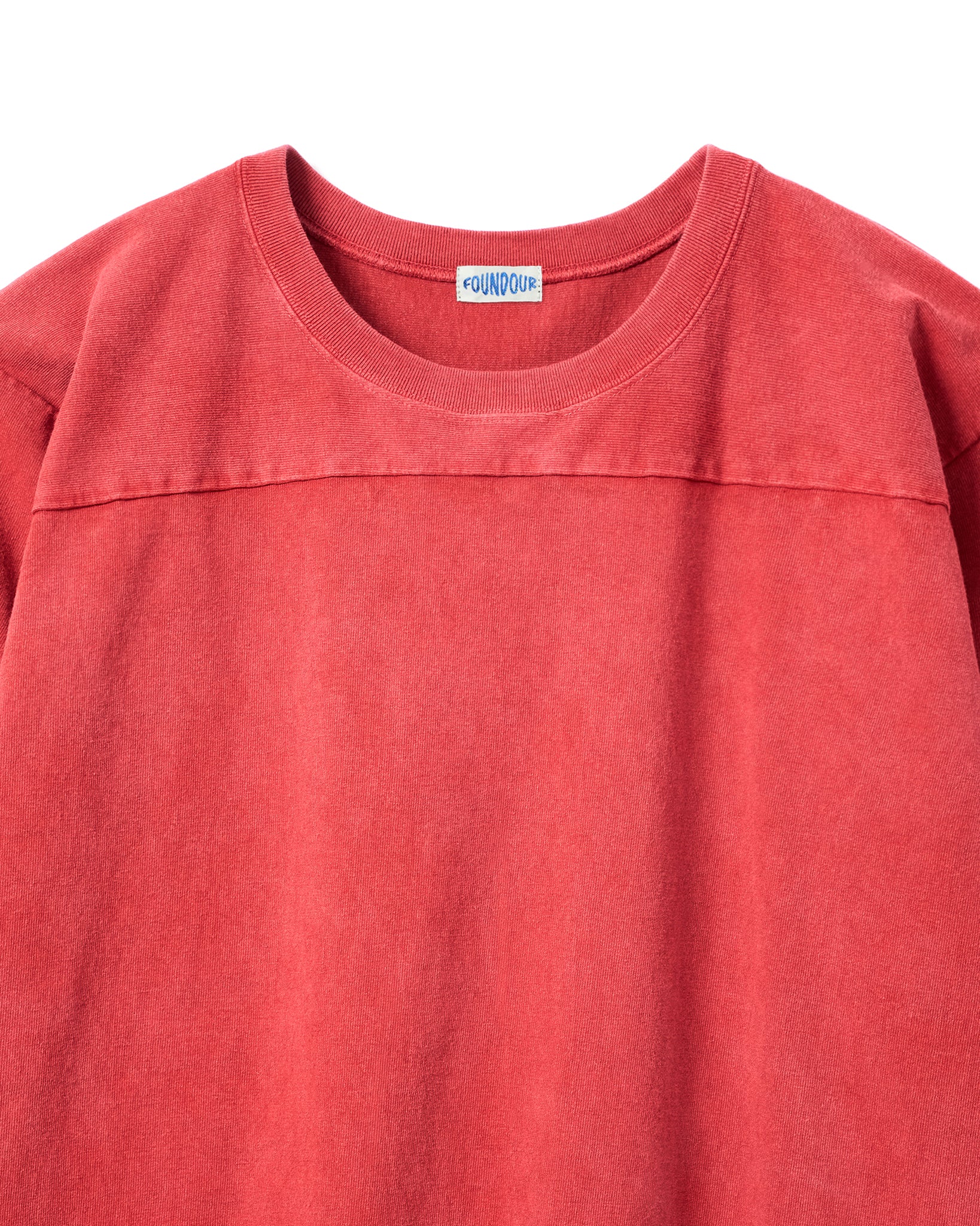 COTTON BD FADE  FOOTBALL TEE（コットンボタンダウンフェードフットボールTシャツ）｜FOUNDOUR（ファウンダ）ONLINE STORE