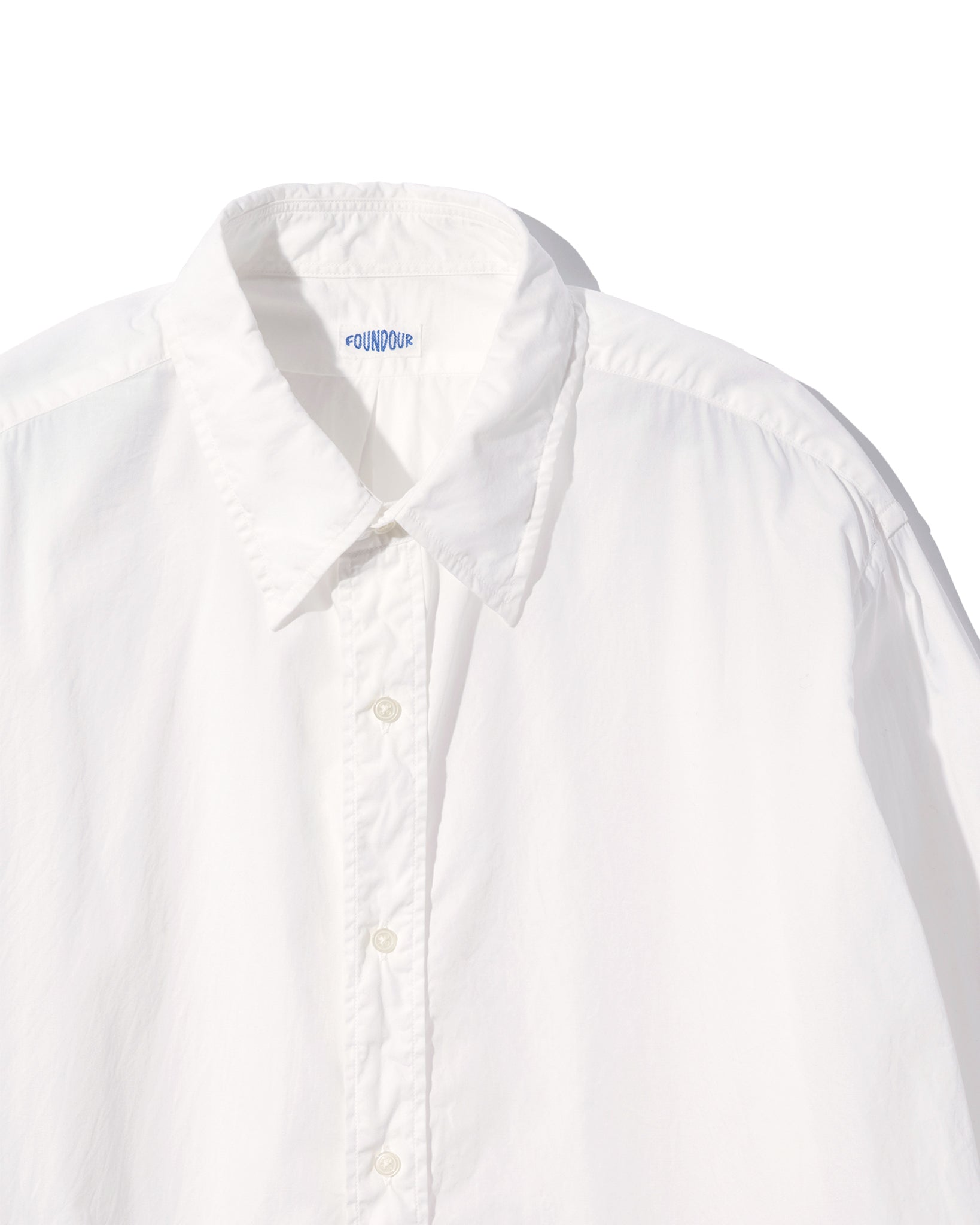 COTTON BROAD REGULAR COLLAR SHIRT（コットンブロードレギュラーカラーシャツ）｜FOUNDOUR（ファウンダ）ONLINE STORE