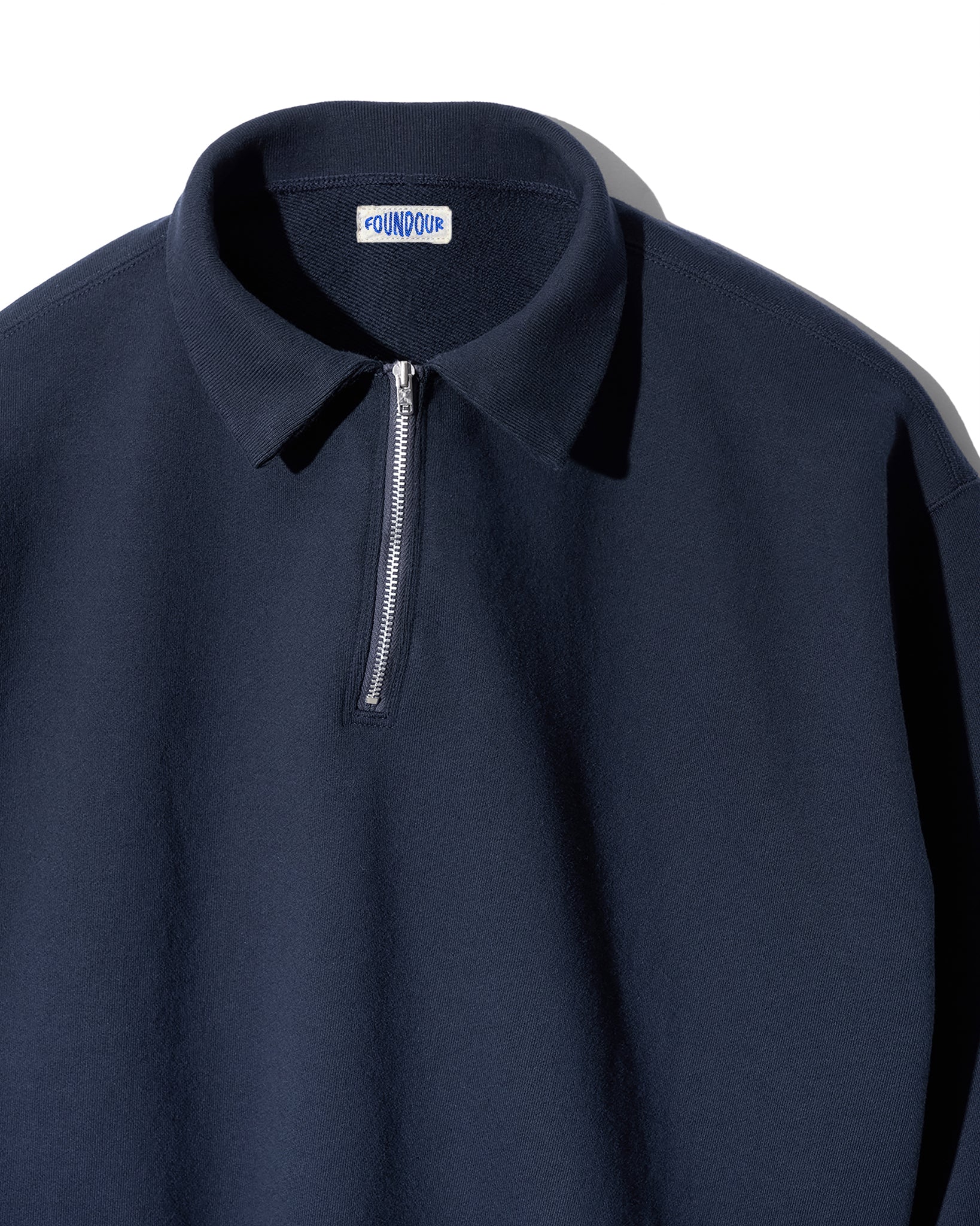 COTTON FRENCH TERRY HALF ZIP SHIRT（コットンフレンチハーフジップ
