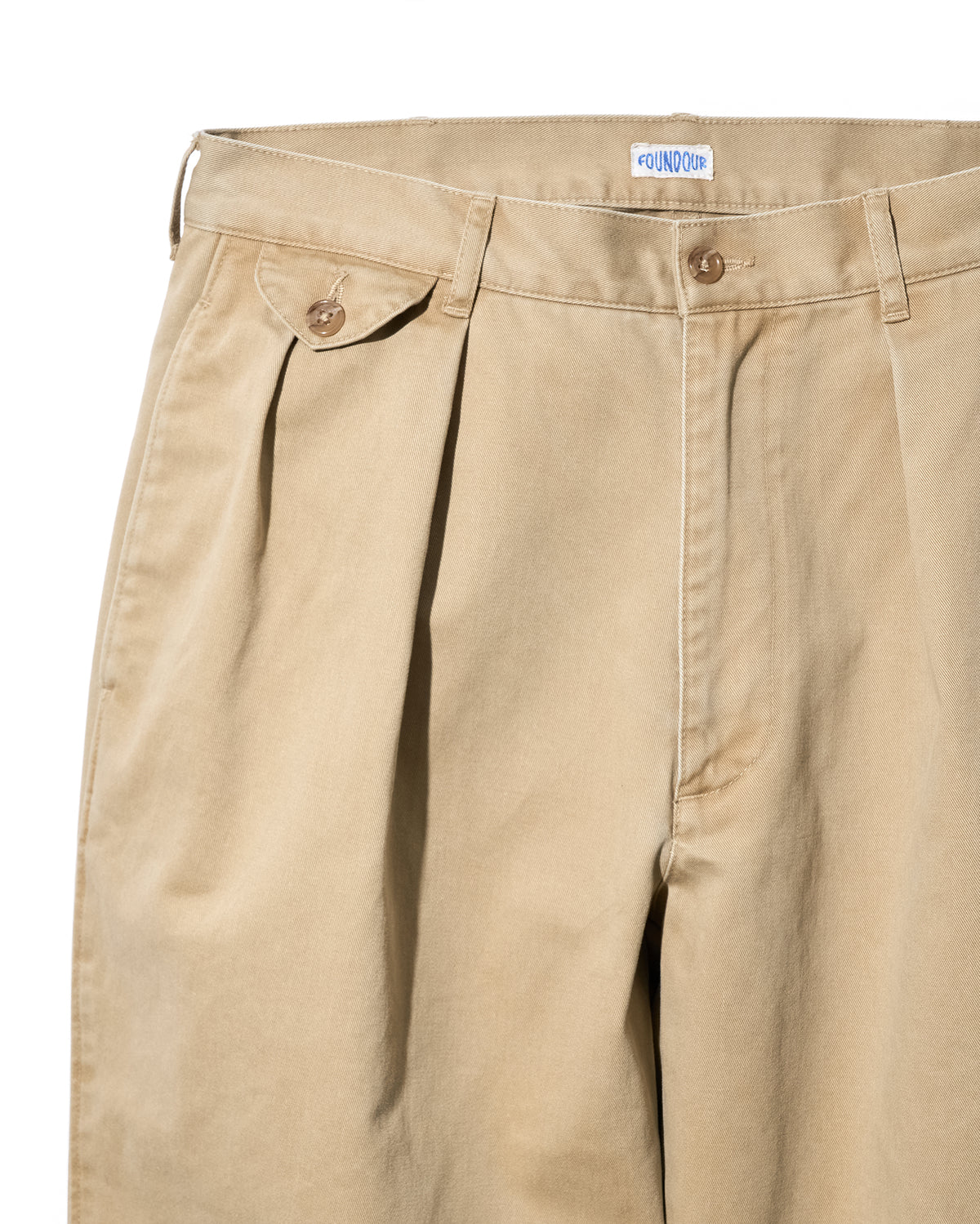 COTTON WIDE TUCK CHINOS（コットンワイドタックチノ）｜FOUNDOUR（ファウンダ）ONLINE STORE