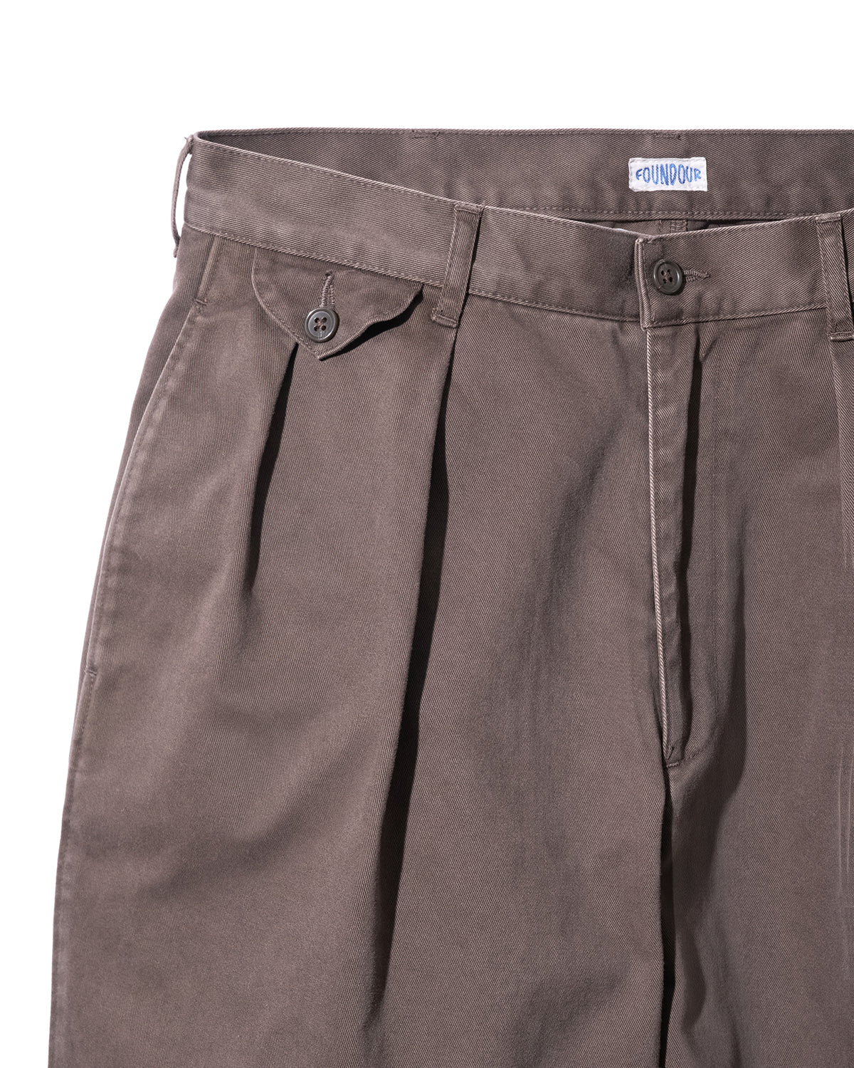 COTTON WIDE TUCK CHINOS（コットンワイドタックチノ）｜FOUNDOUR（ファウンダ）ONLINE STORE