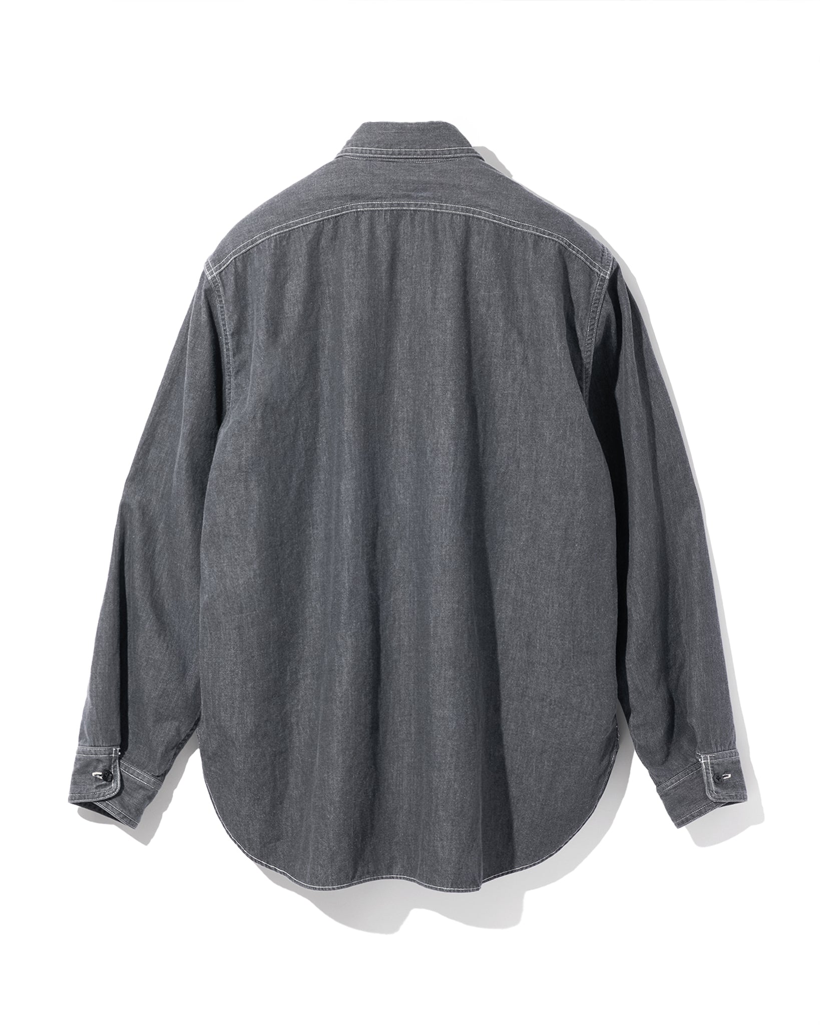 DENIM ASYMMETRIC POCKET WORK SHIRT（デニムシンメトリックポケットワークシャツ）｜FOUNDOUR（ファウンダ）ONLINE STORE