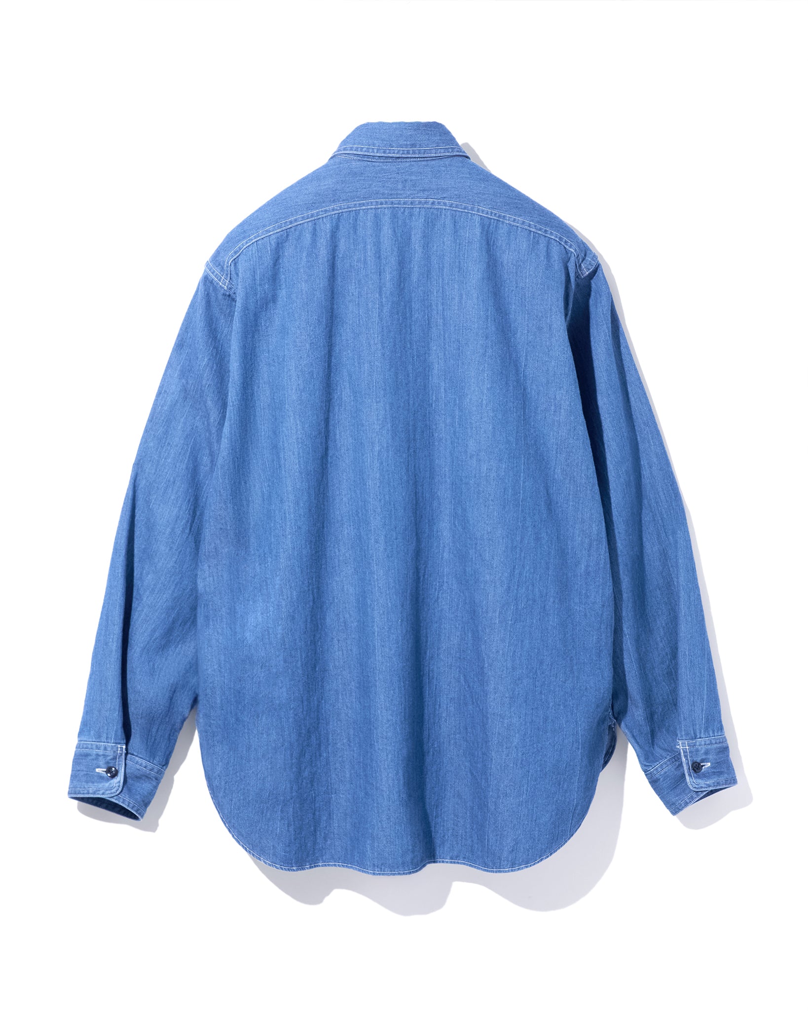 DENIM ASYMMETRIC POCKET WORK SHIRT（デニムシンメトリックポケットワークシャツ）｜FOUNDOUR（ファウンダ）ONLINE STORE