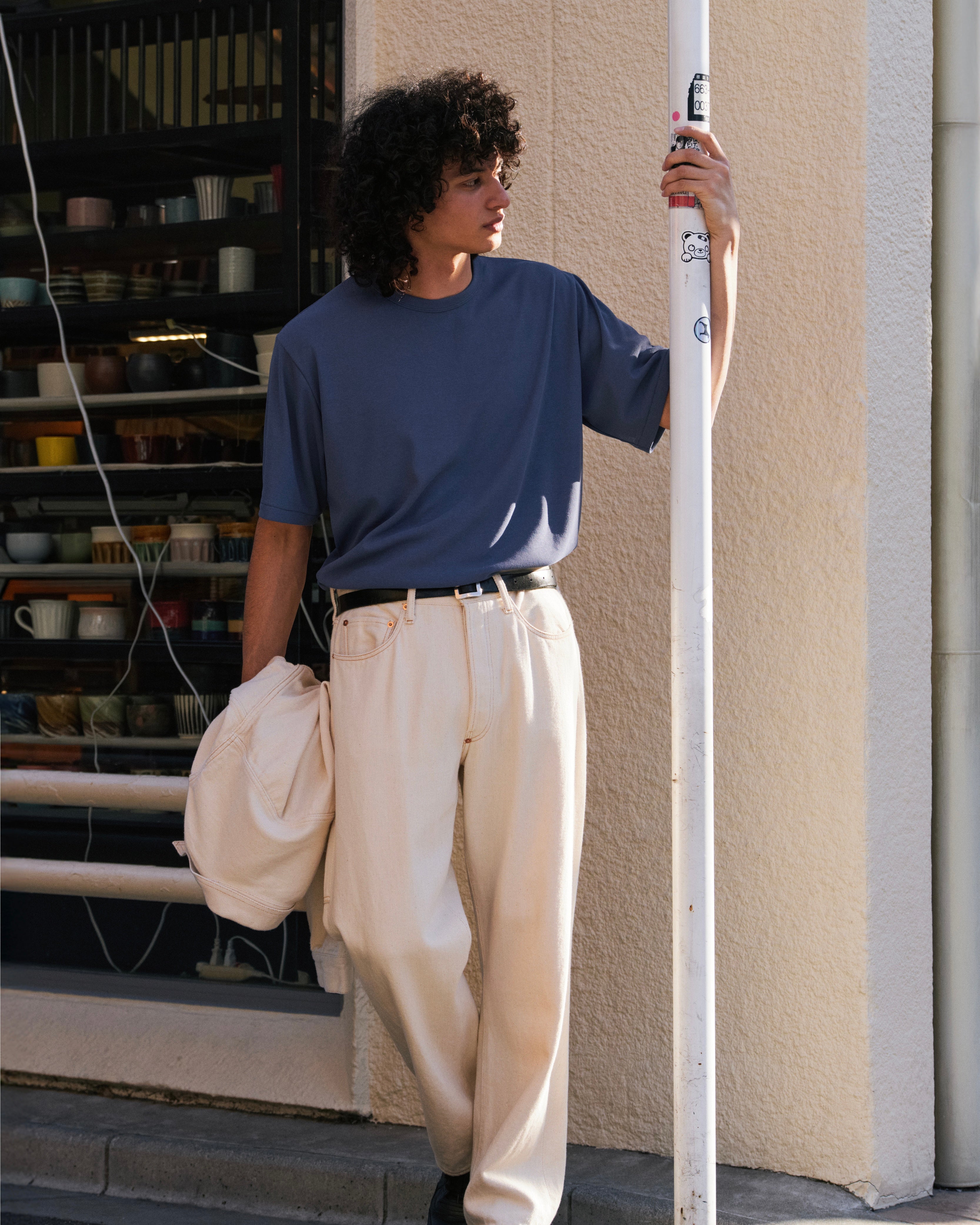 LOOSELY WOVEN DENIM WORK PANTS（ルーズリーウーヴンデニムワーク