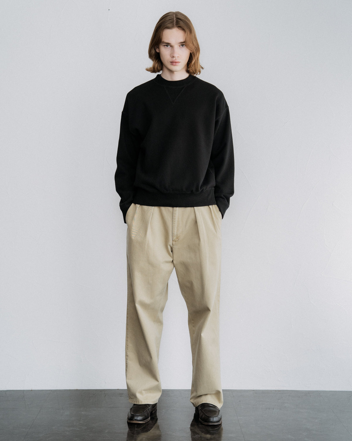 COTTON FRENCH TERRY CREW NECK SWEAT（コットンフレンチテリークルーネックスウェット）｜FOUNDOUR（ファウンダ）ONLINE STORE