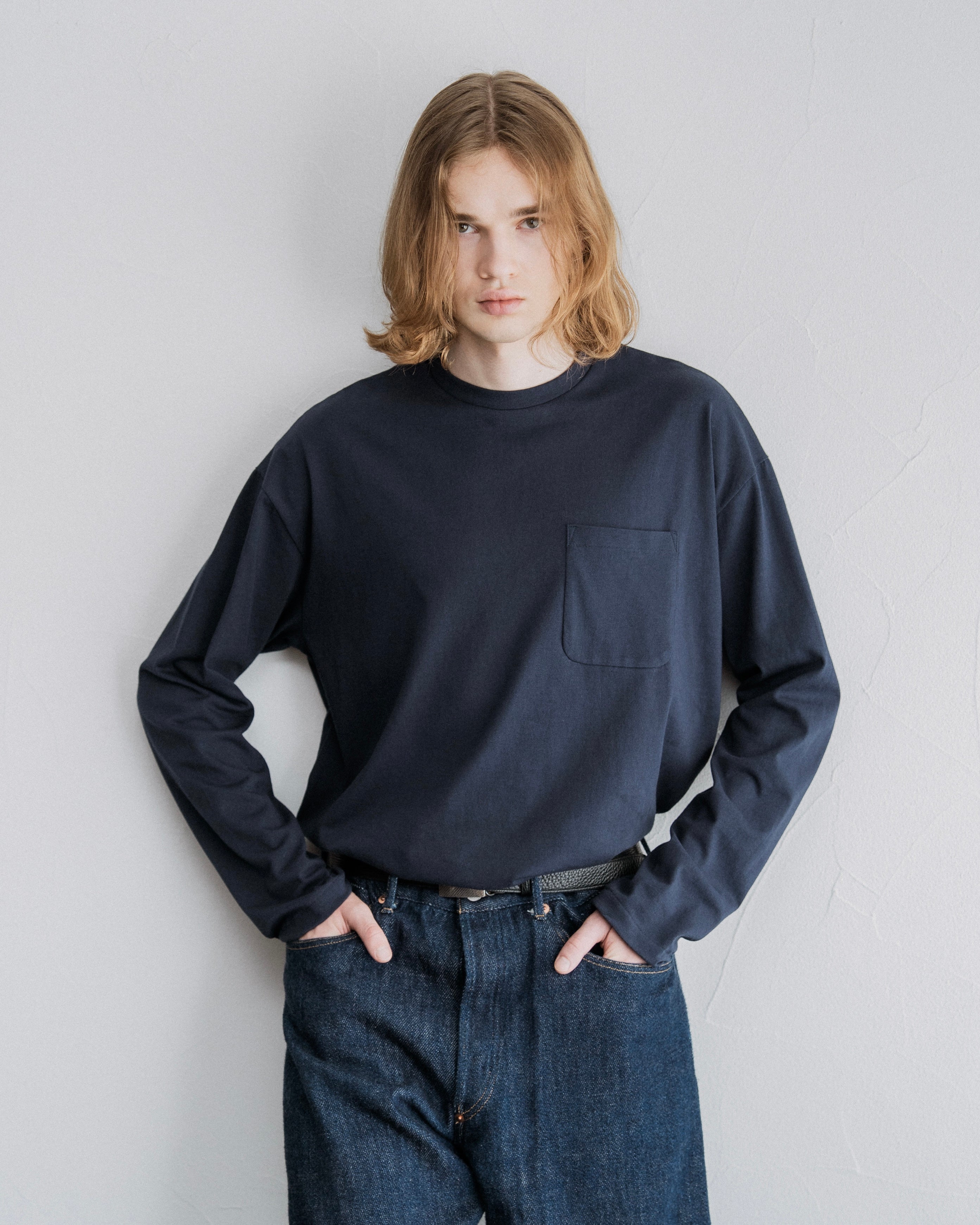 COTTON POCKET LONG SLEEVE TEE（コットンポケットロングスリーブTシャツ）｜FOUNDOUR（ファウンダ）ONLINE STORE