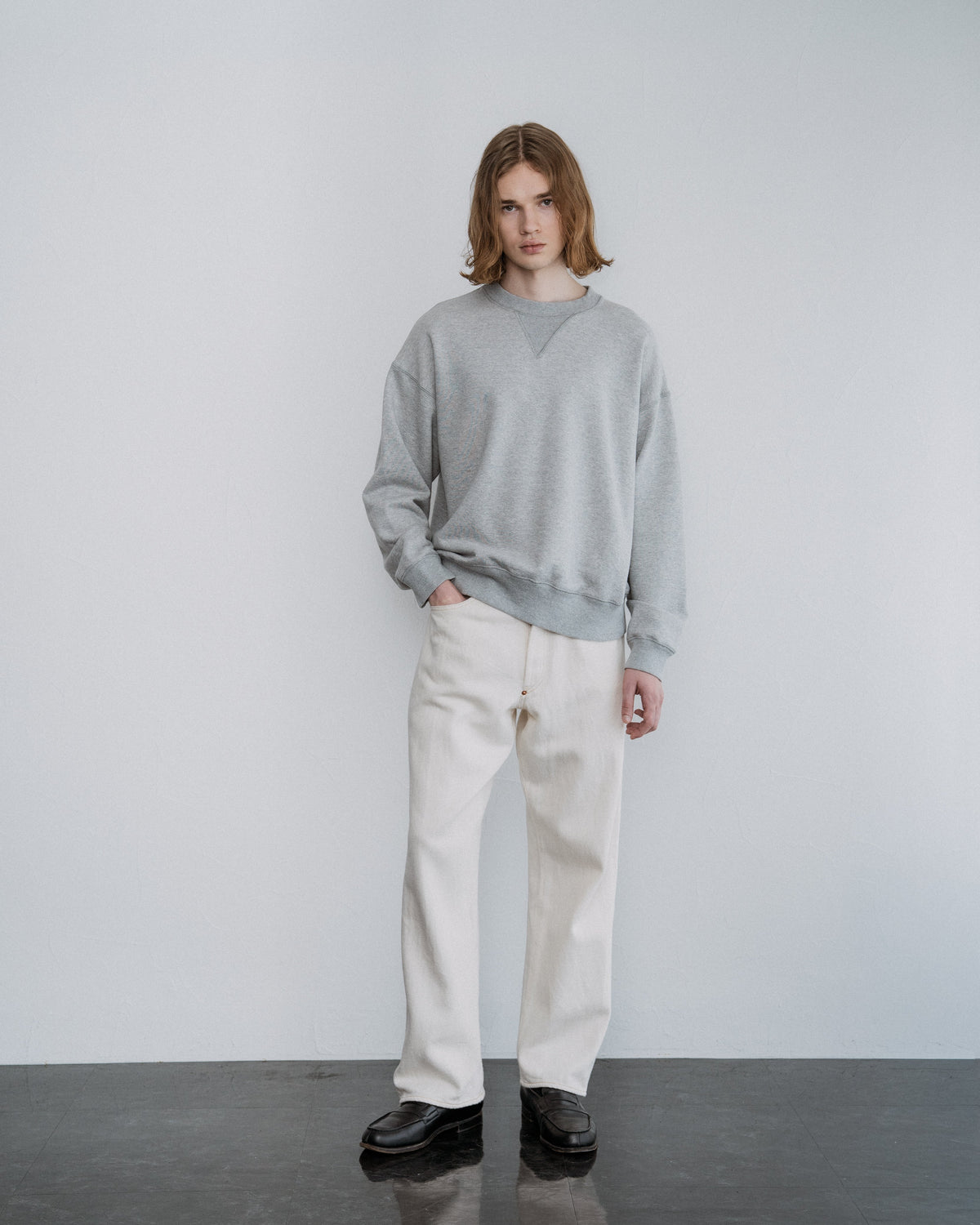 COTTON FRENCH TERRY CREW NECK SWEAT（コットンフレンチテリークルーネックスウェット）｜FOUNDOUR（ファウンダ）ONLINE STORE