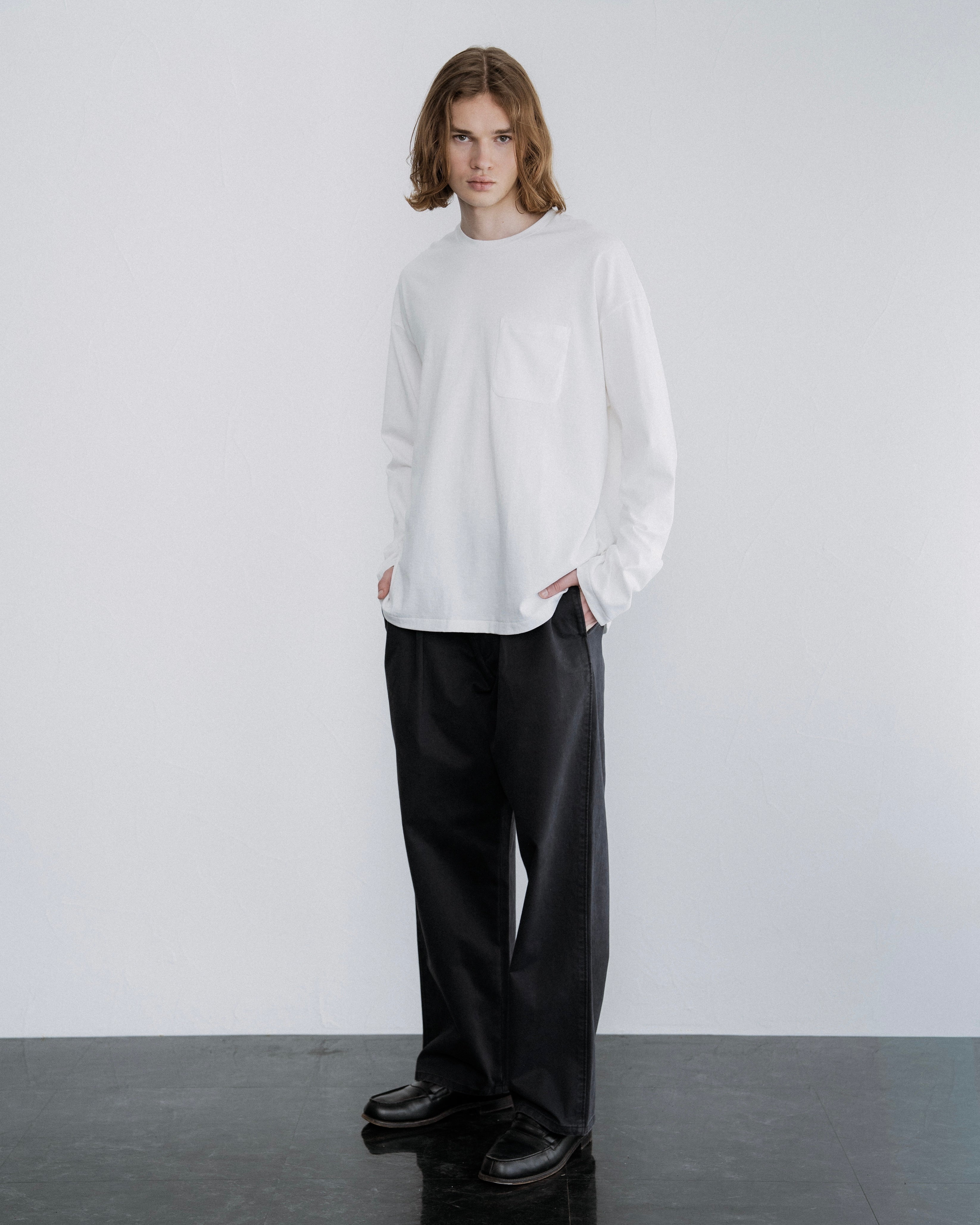 COTTON POCKET LONG SLEEVE TEE（コットンポケットロングスリーブTシャツ）｜FOUNDOUR（ファウンダ）ONLINE STORE