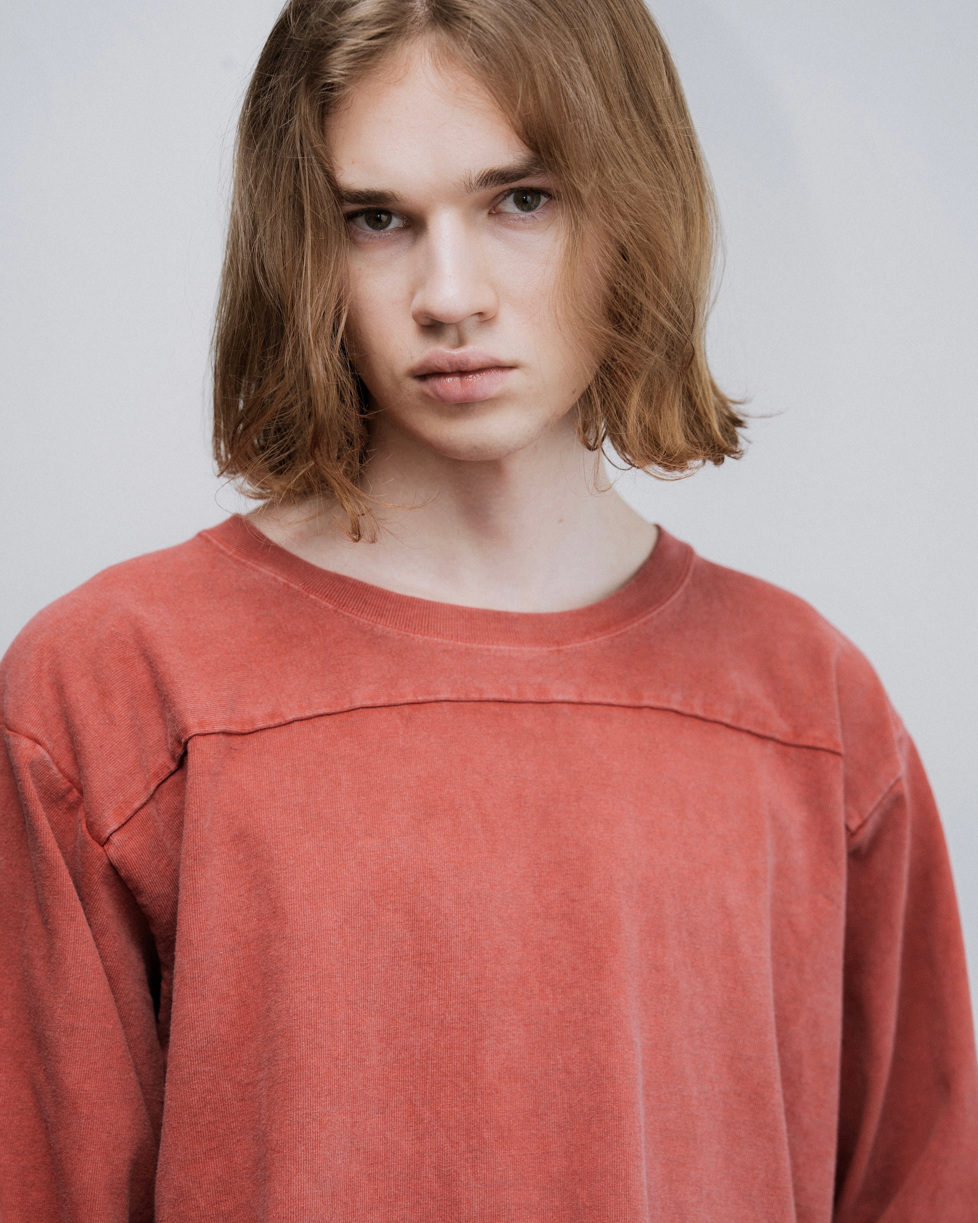 COTTON BD FADE  FOOTBALL TEE（コットンボタンダウンフェードフットボールTシャツ）｜FOUNDOUR（ファウンダ）ONLINE STORE