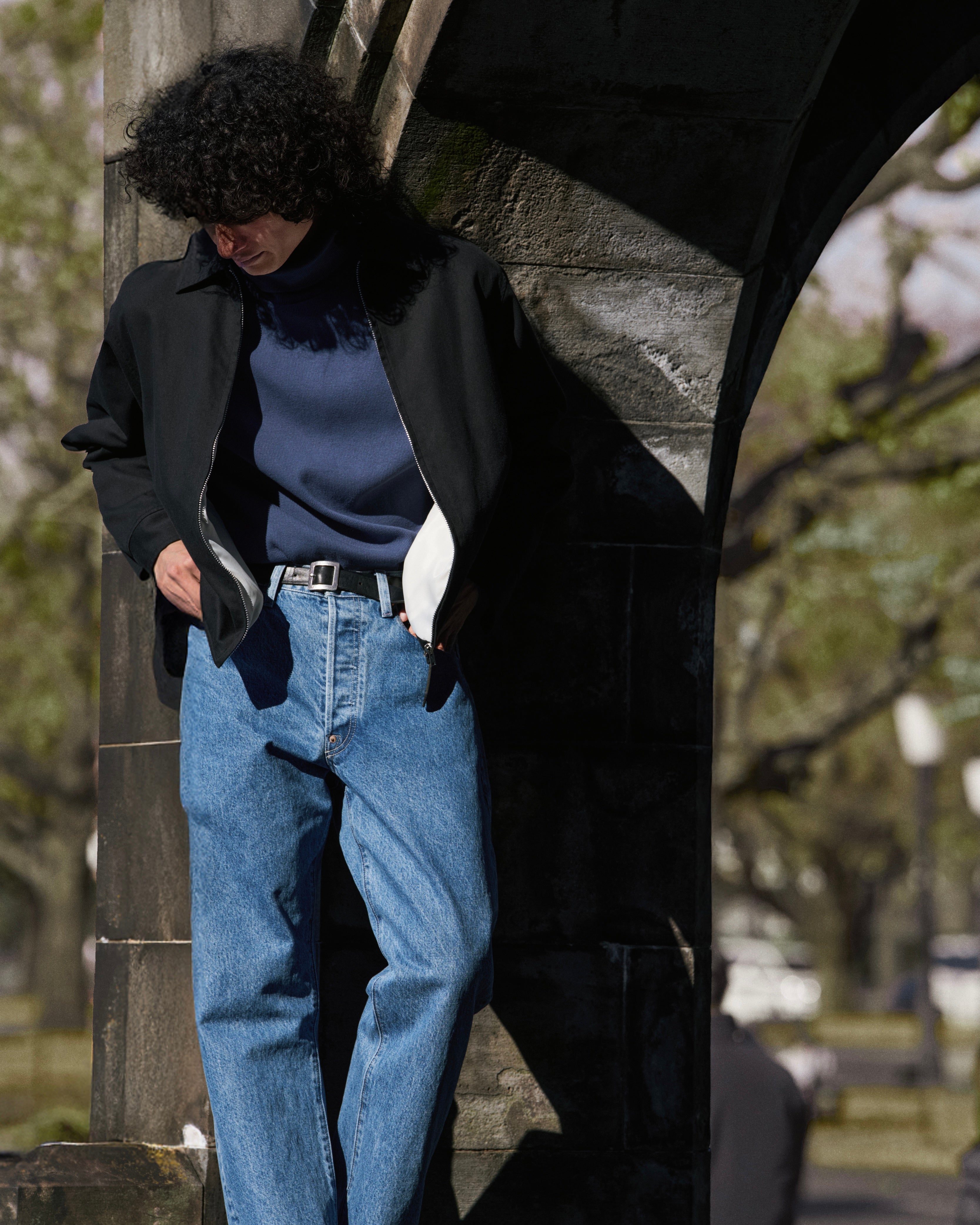 MOCK NECK LONG SLEEVE SHIRT（モックネックロングスリーブシャツ）｜FOUNDOUR（ファウンダ）ONLINE STORE