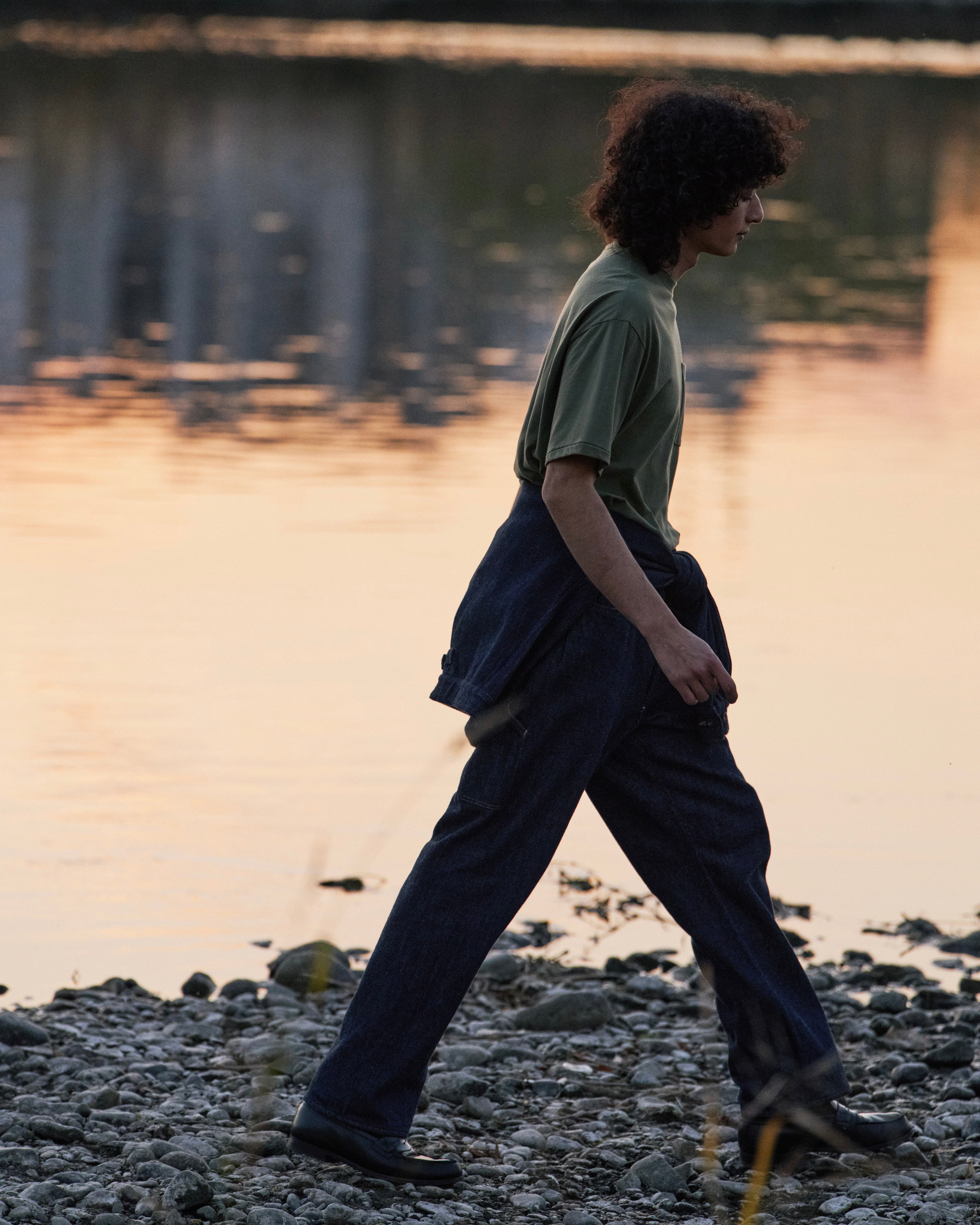 LOOSELY WOVEN DENIM WORK PANTS（ルーズリーウーヴンデニムワーク