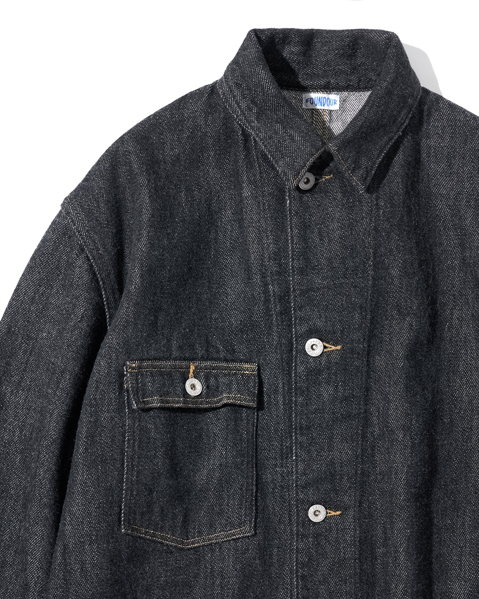 LOOSELY WOVEN DENIM COVERALL（ルーズリーウーヴンデニムカバーオール）｜FOUNDOUR（ファウンダ）ONLINE STORE